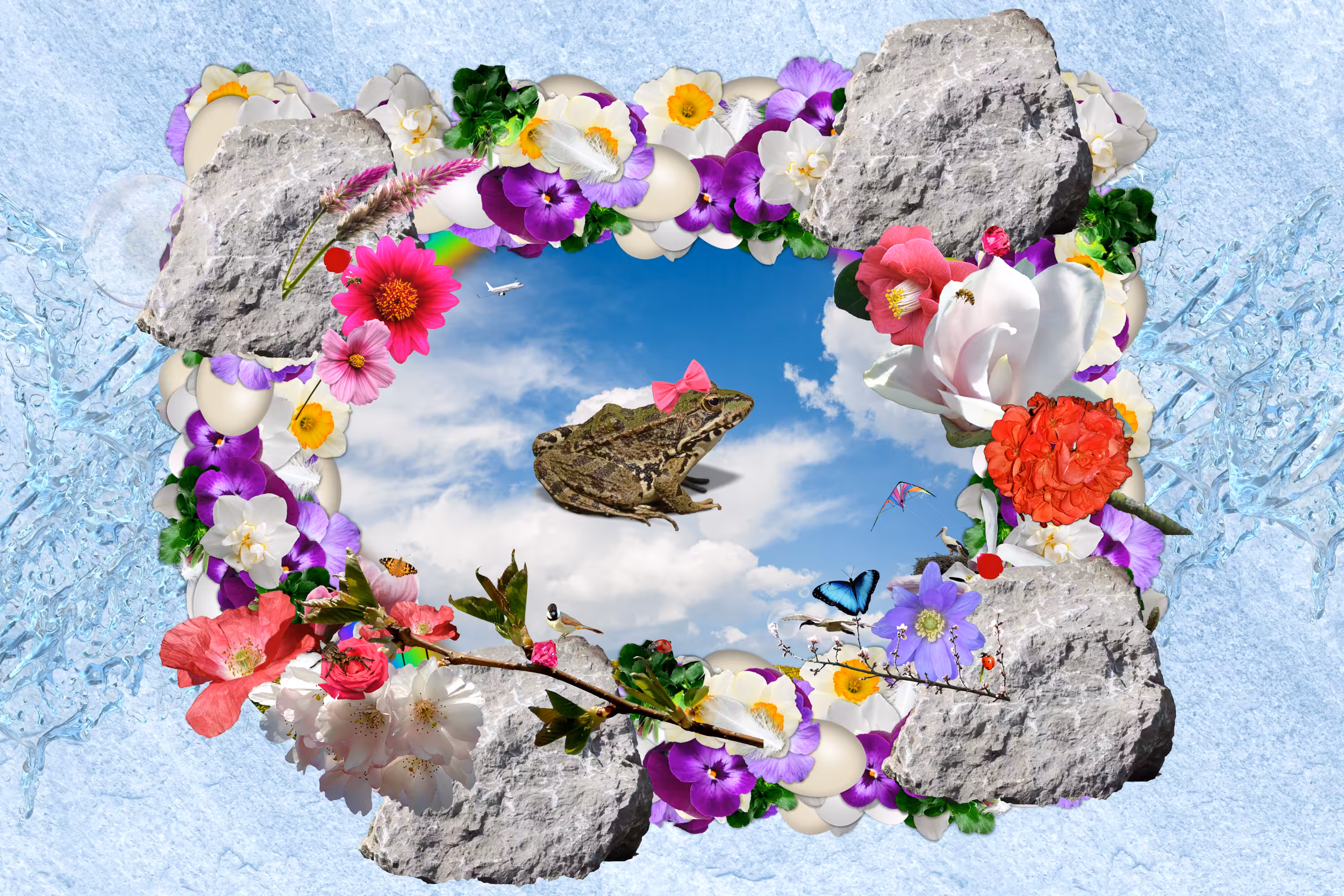 Portrait of a Frog with Bow