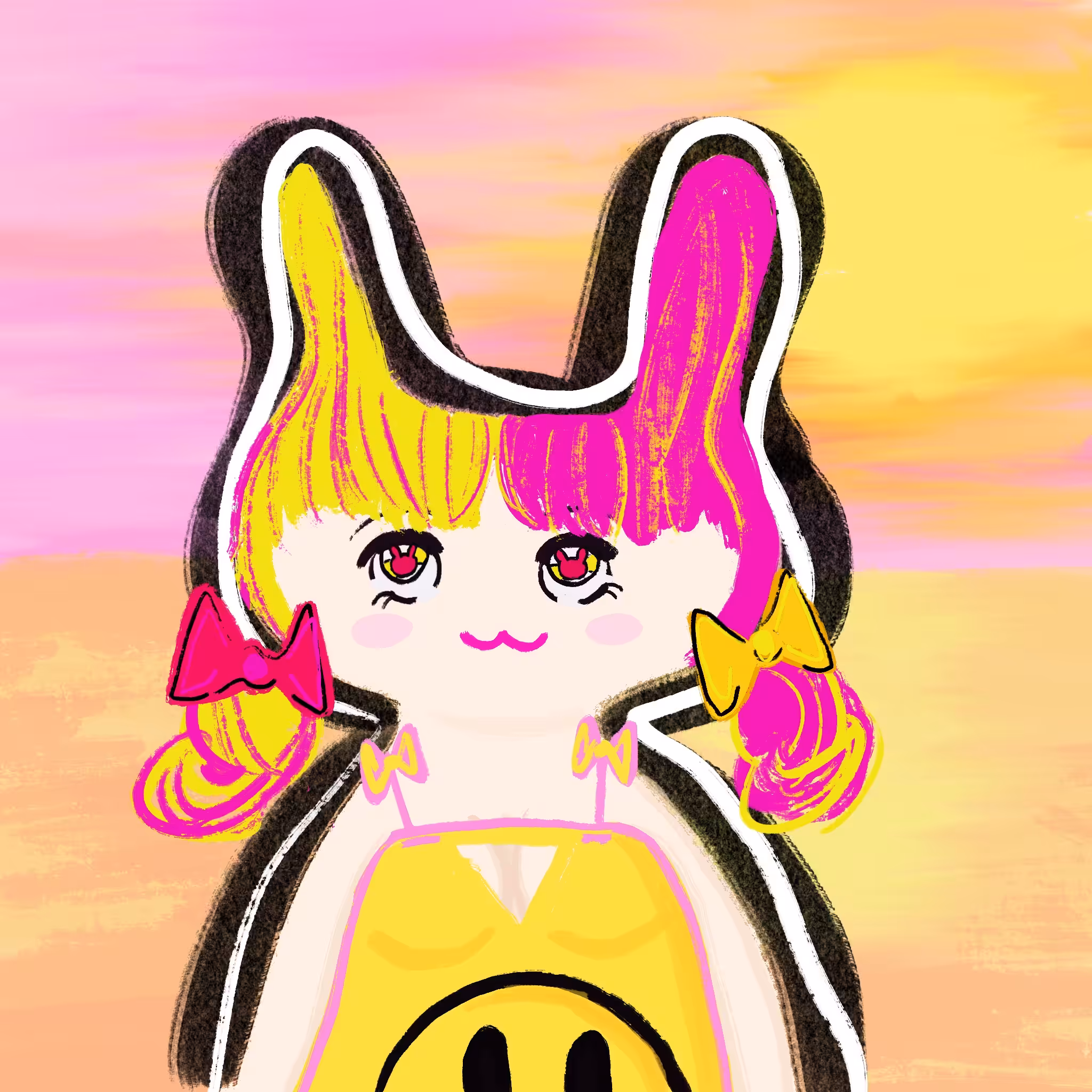 Rabbit Pop X Pinkk.yell #0042 Pink Beach - COLLABS