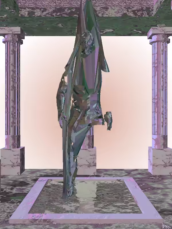 HeavenComputer: The Fragmented Indifferent Stealth Dark Blue Man #1241