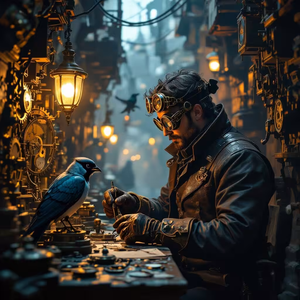 NightCafe Creations: Steampunk Lab 1