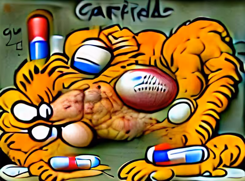 Abraham's First Works: Homicidal garfield on performance enhancing drug