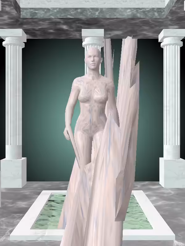 HeavenComputer: The Receding Raw Skin Woman #1969