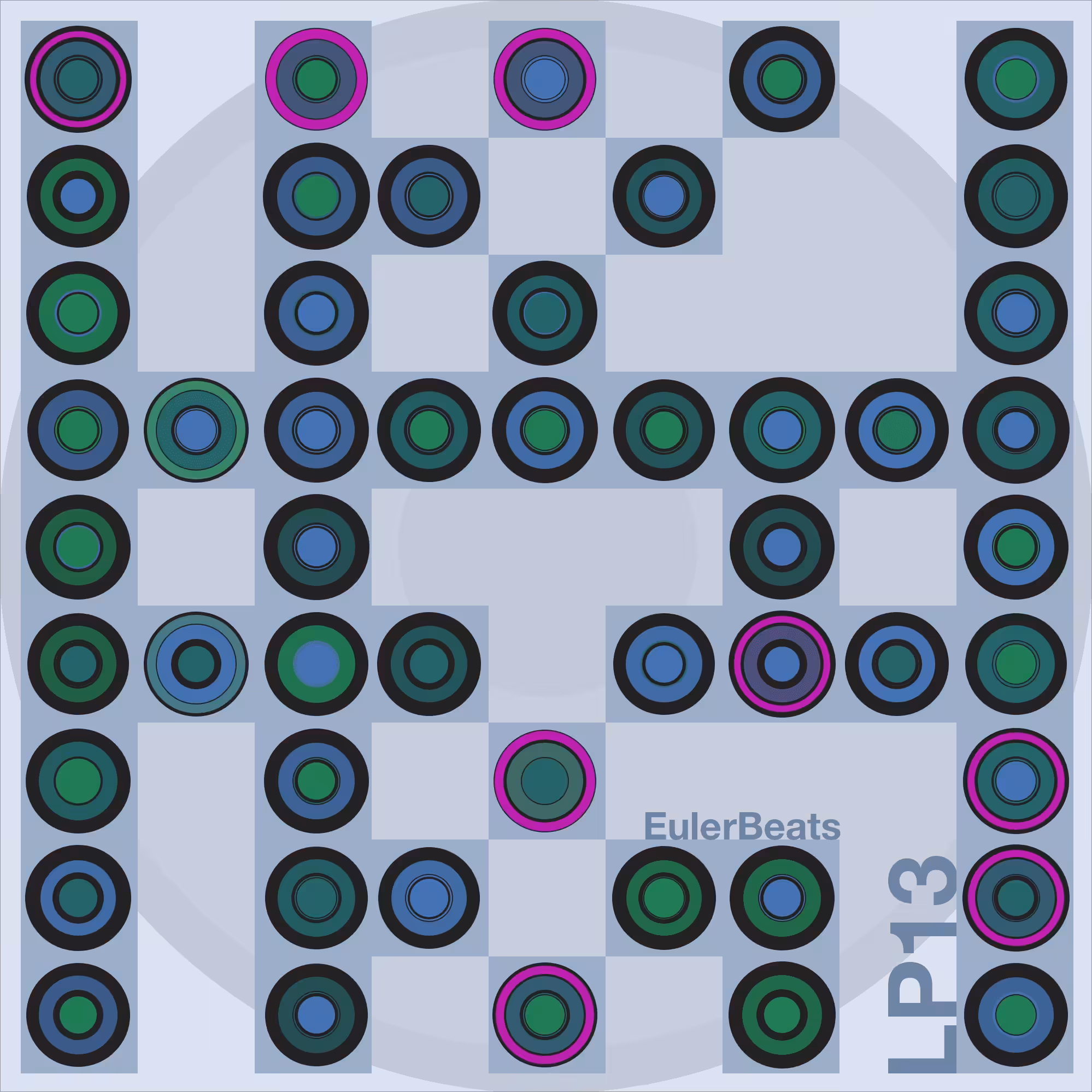 Eulerbeats LP13 Generative Cover Art: #27
