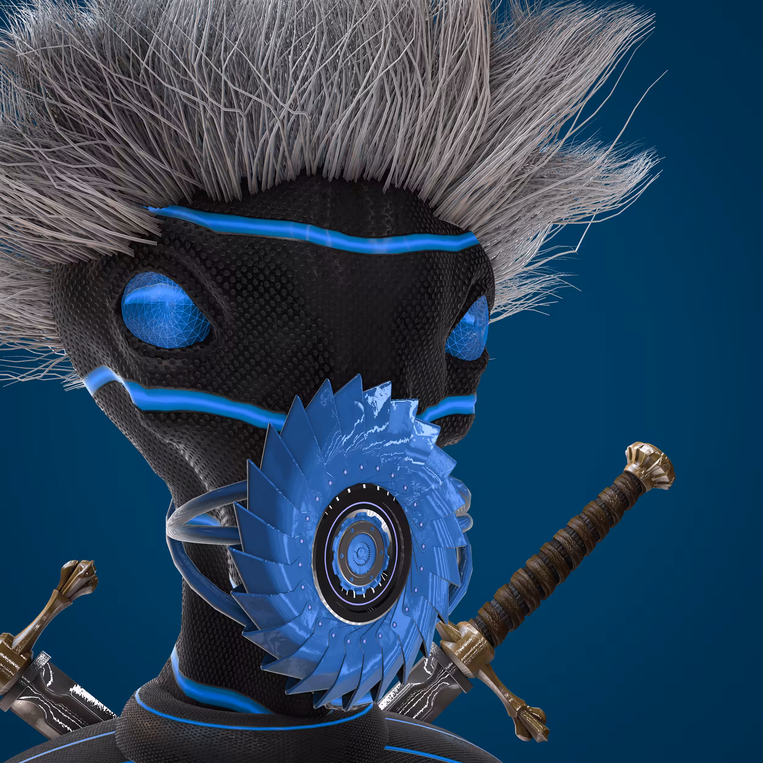 CryptoAvatar3D-059-CyborgAlien