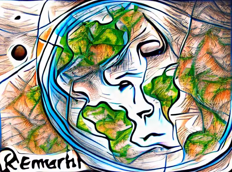 Remembering Earth from Space