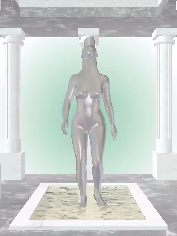 HeavenComputer: The Receding Opalescent Onyx Woman #5999