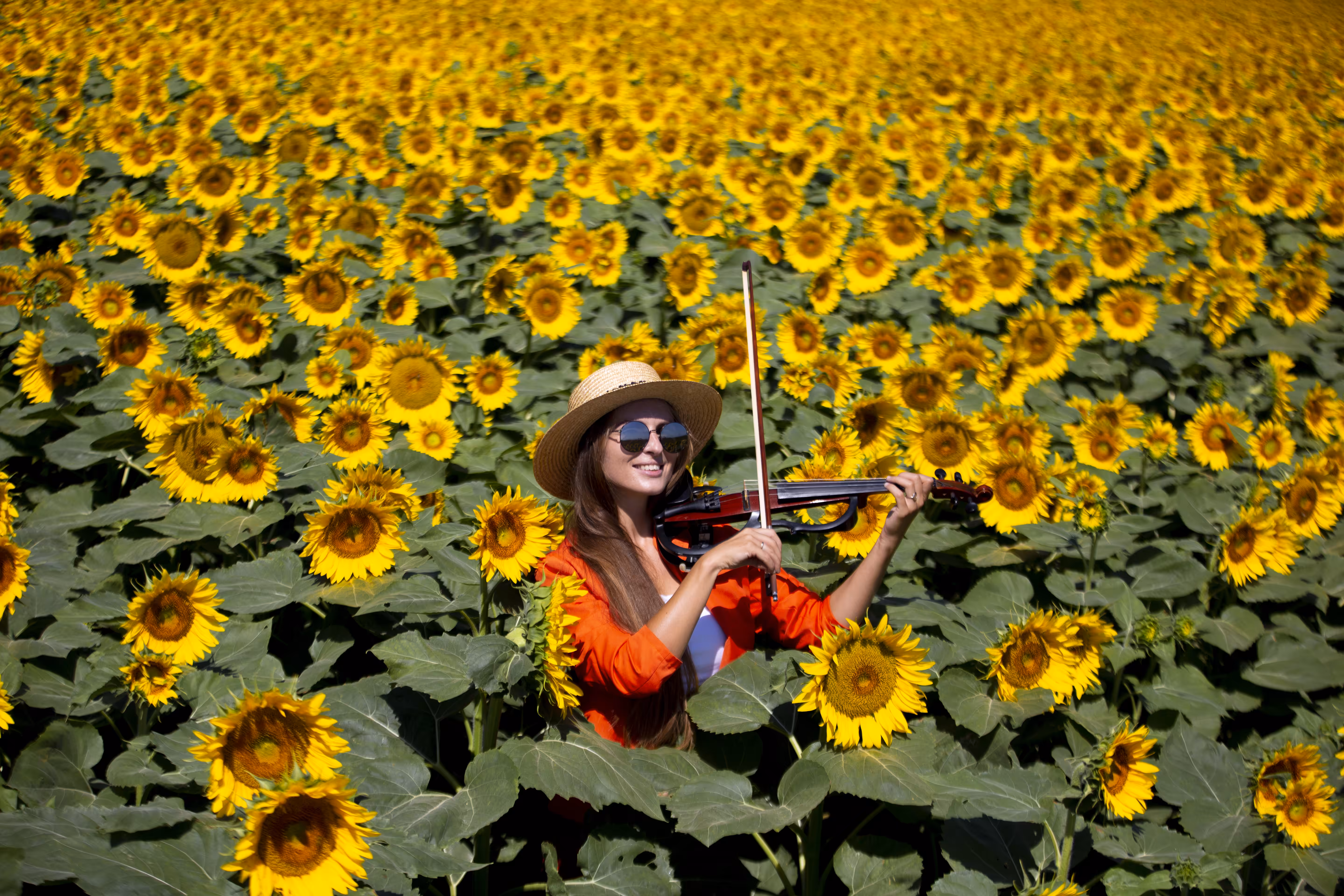 singing to flowers