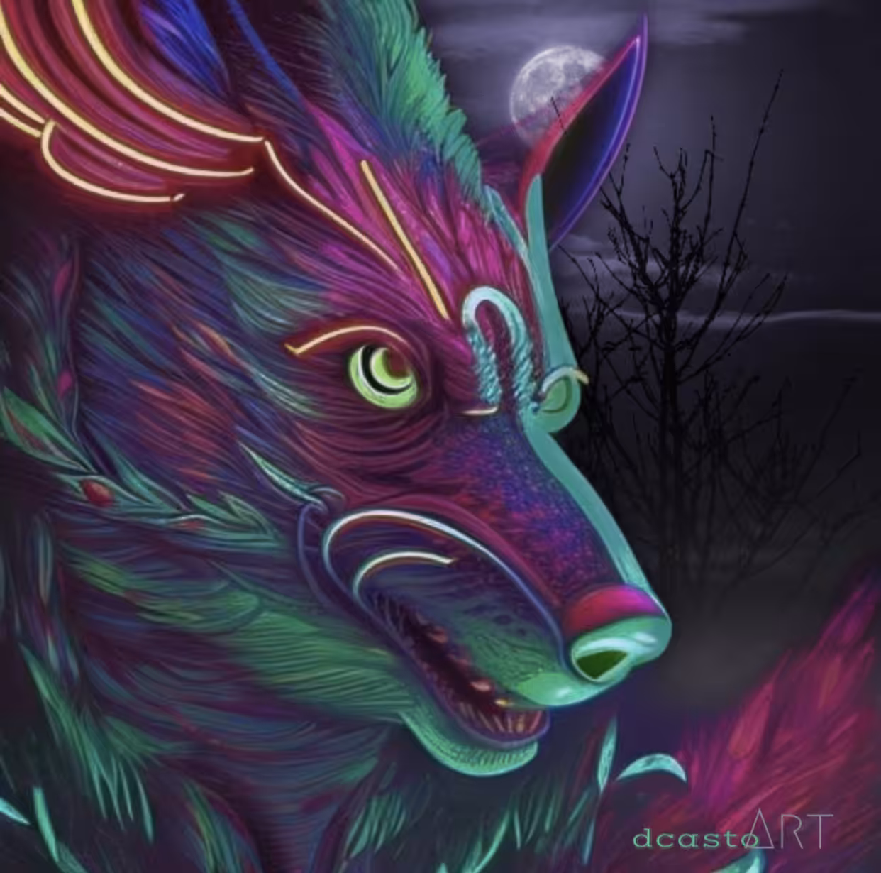 Neonic Werewolf 