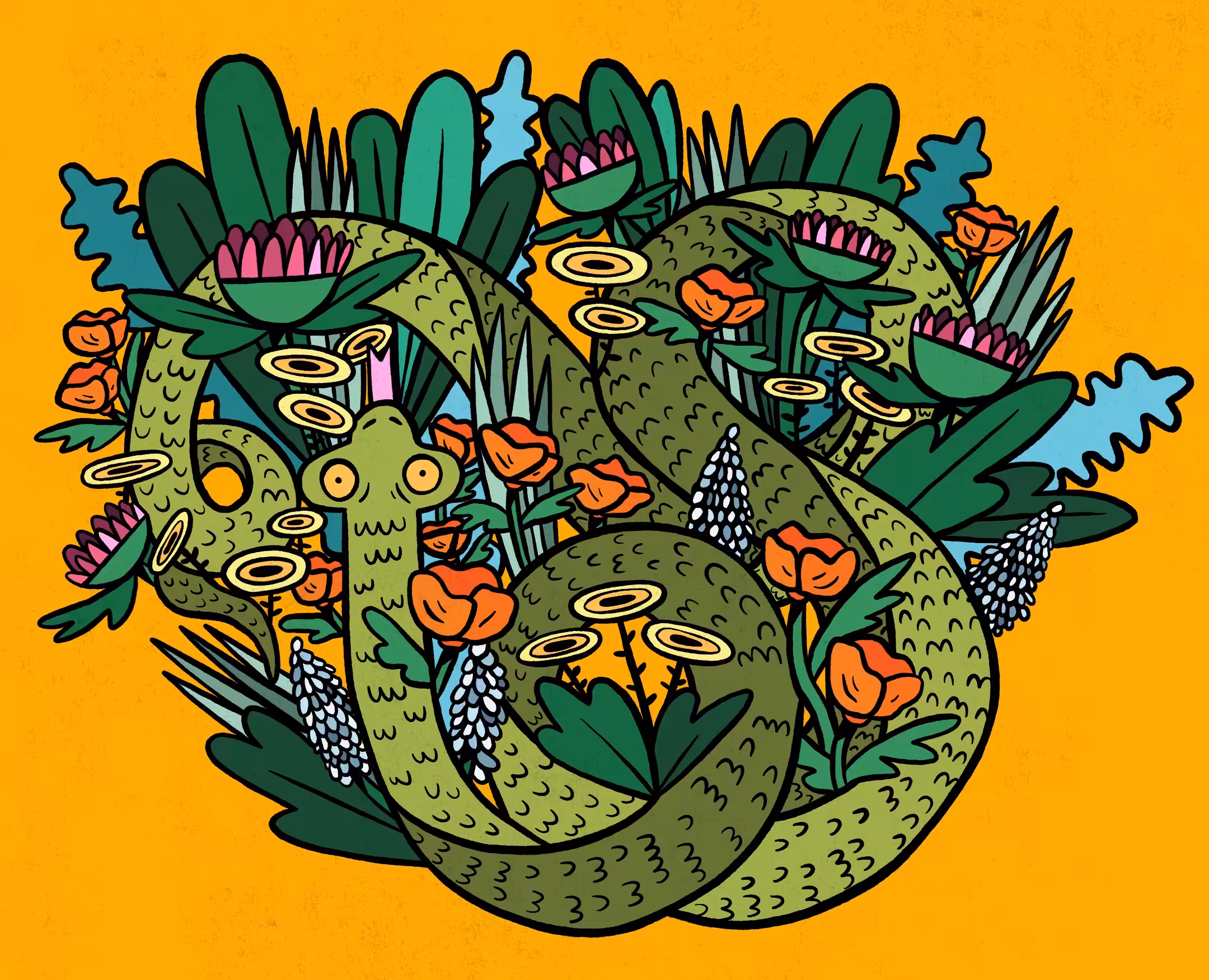 There's A Snake In The Garden