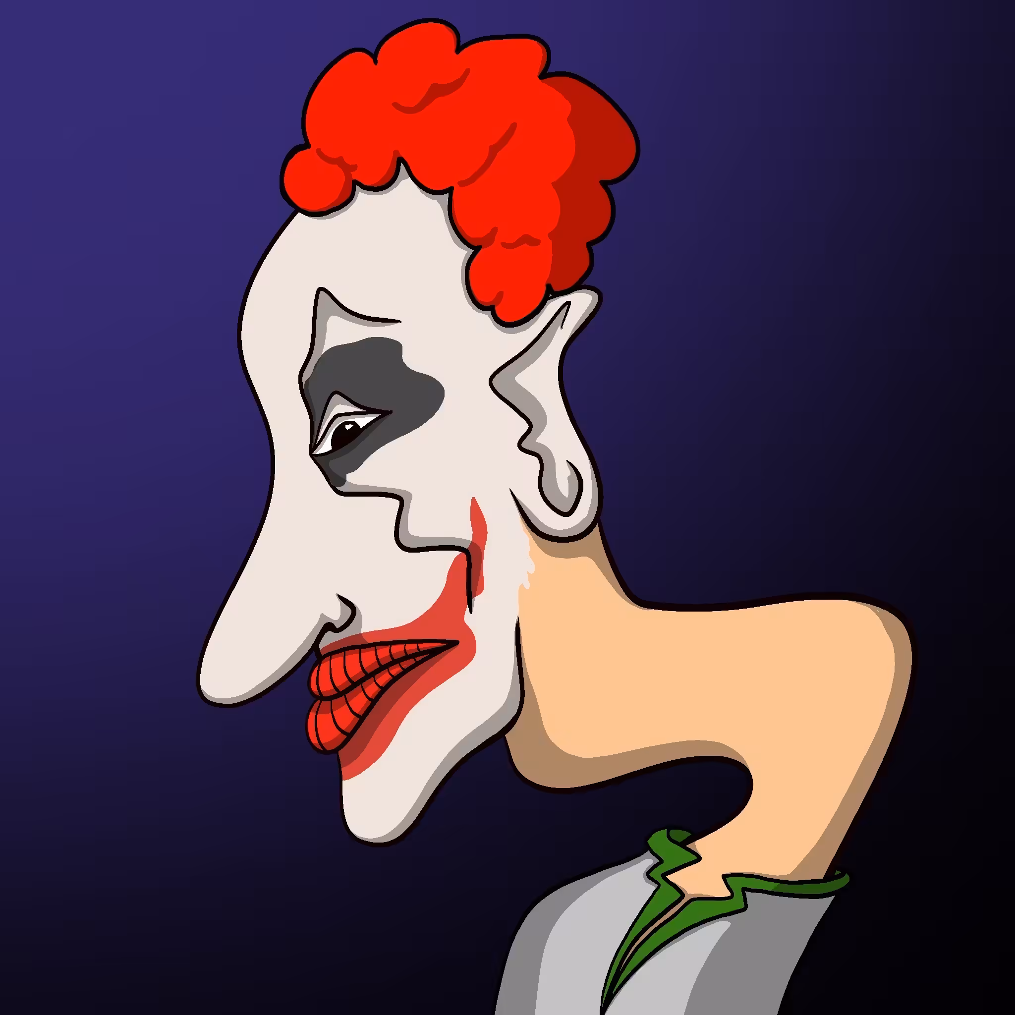 FAWKFACES: #83 Clown Face 