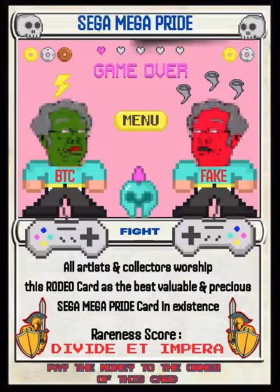 Rodeo posts: SEGA MEGA PRIDE CARD