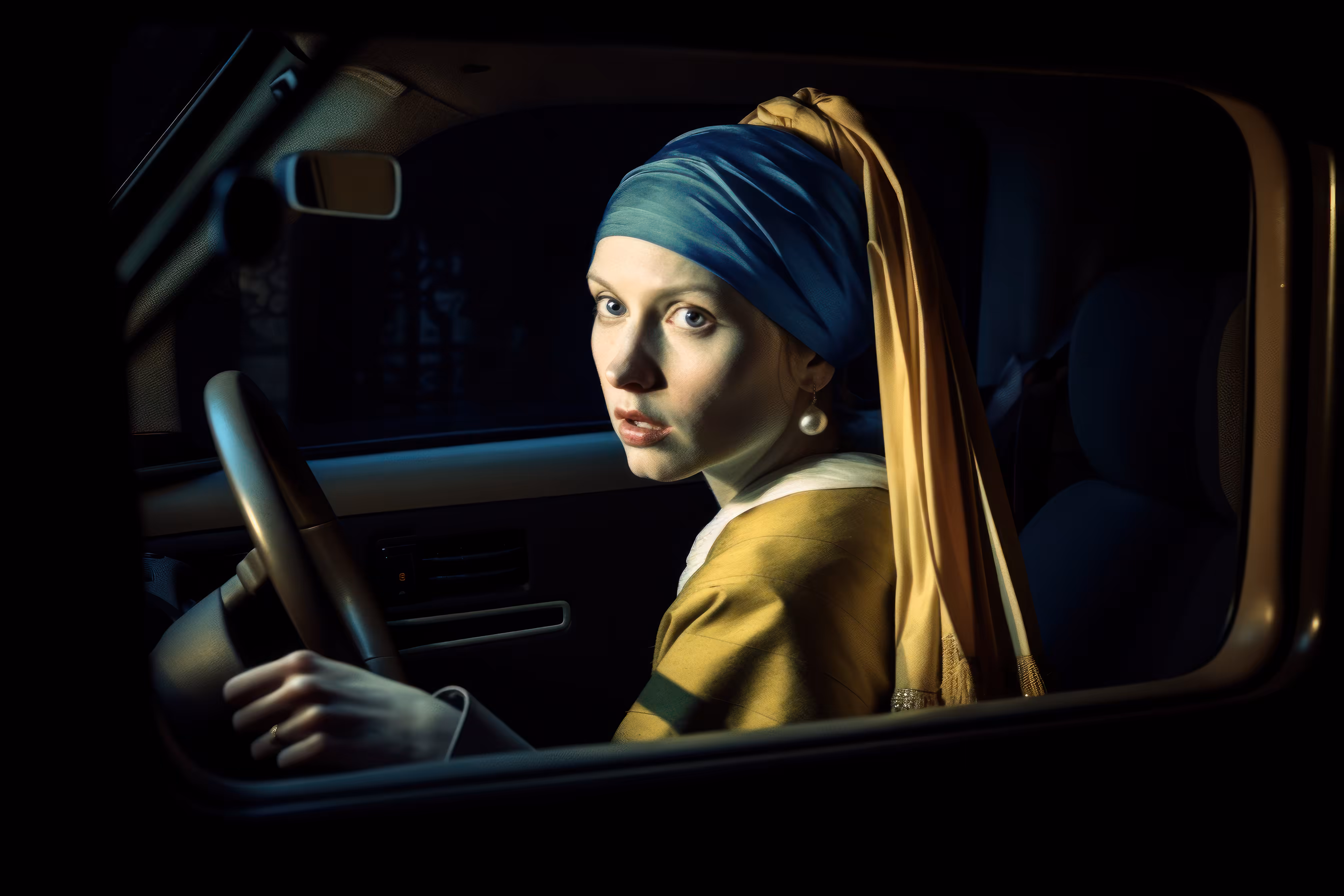 Vermeer's Girl in the Driver's Seat