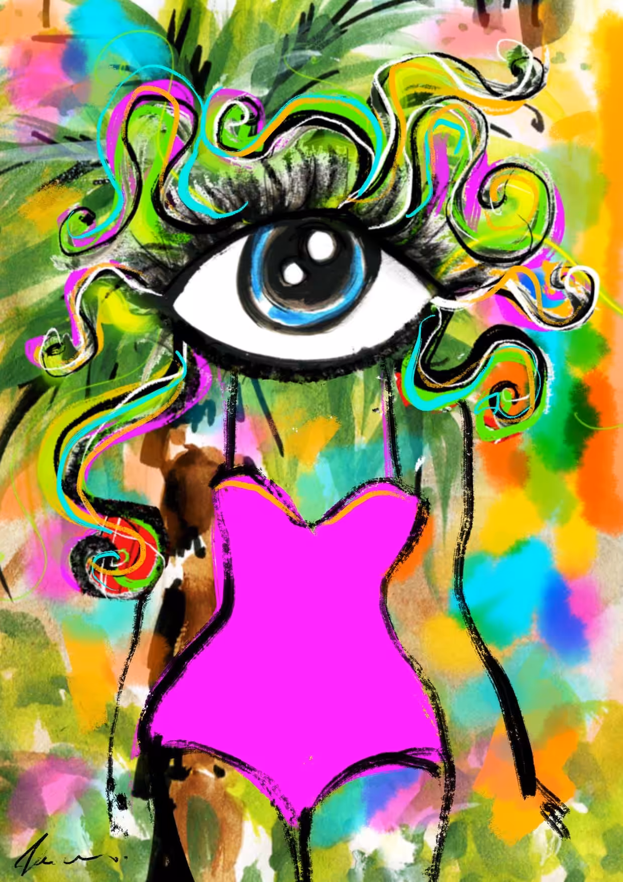 Eye love swimming