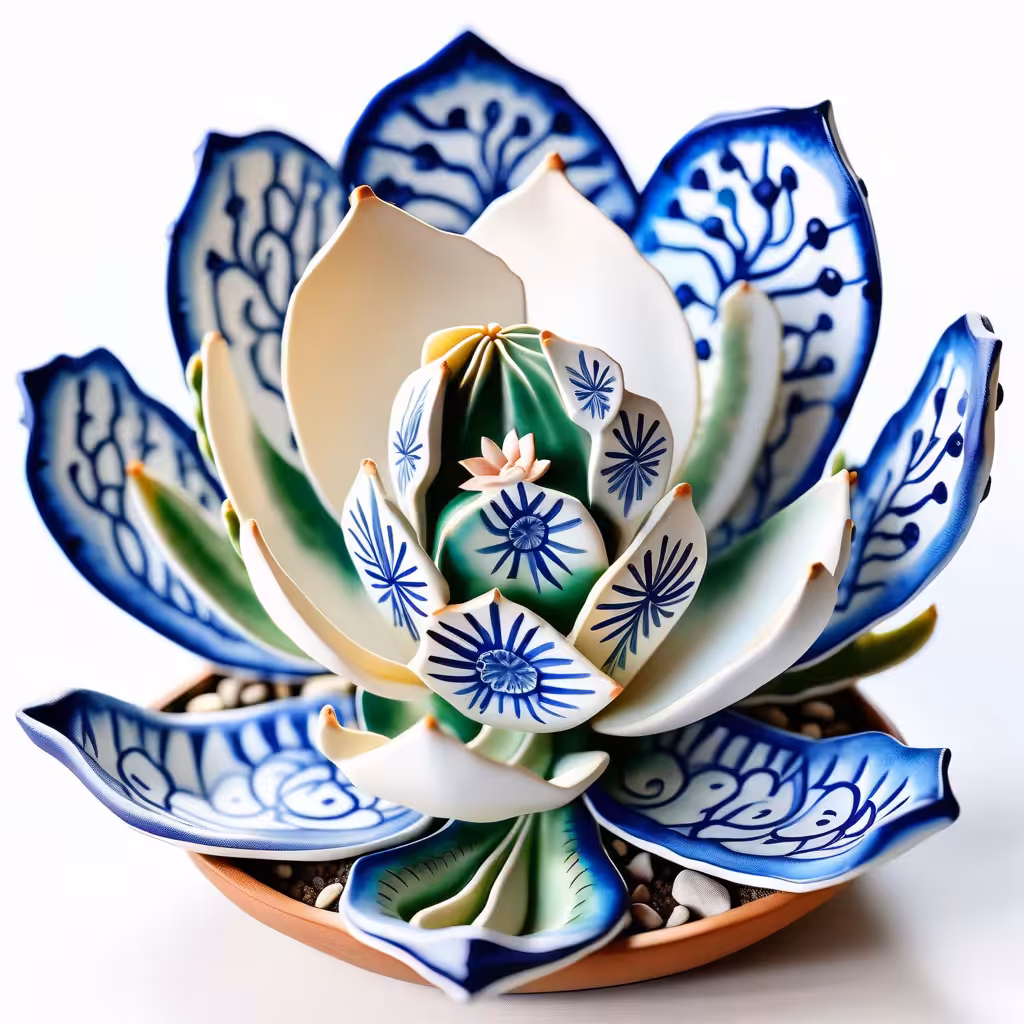AMAZING  COLLABORATIONS: Cactus Gzhel 2