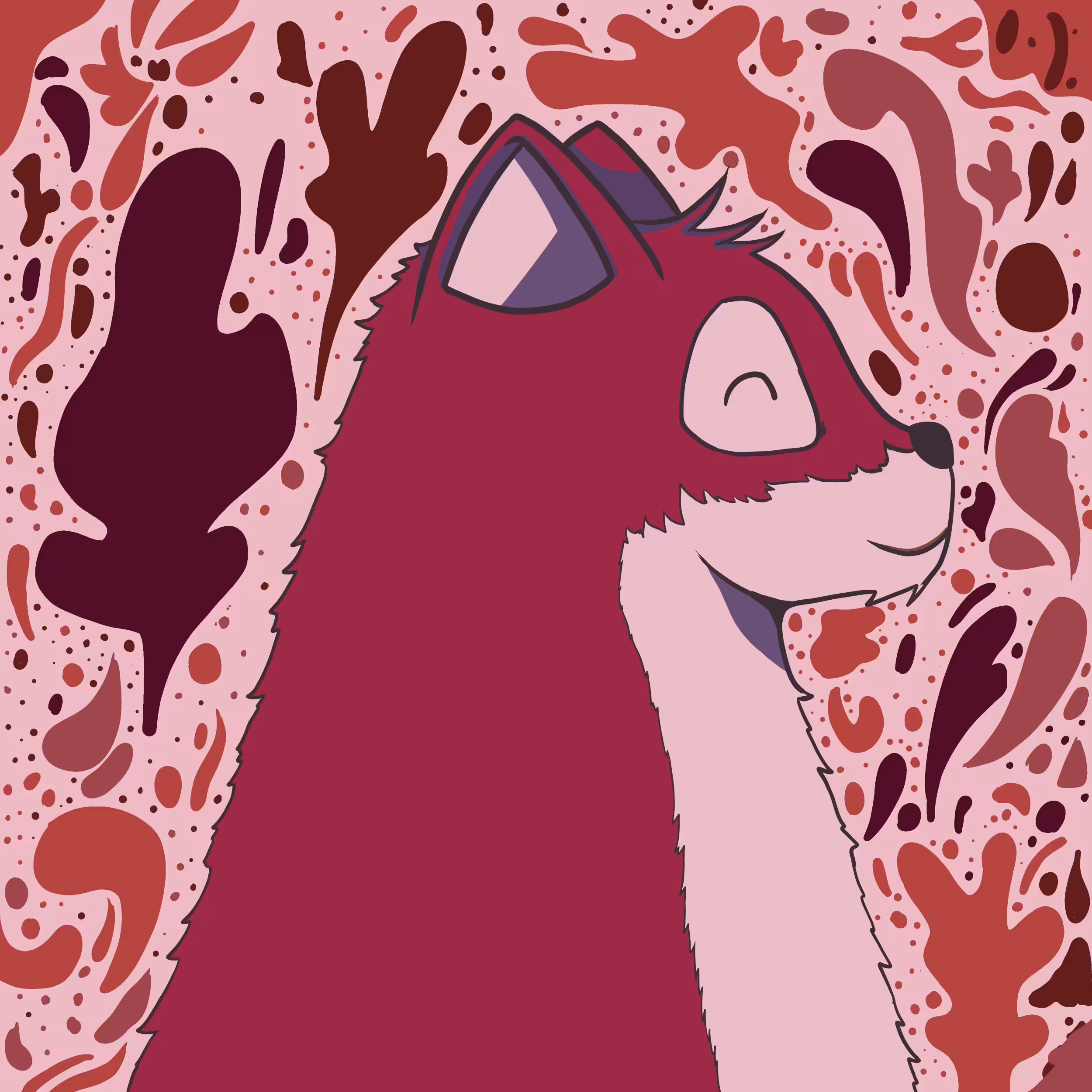 Hot red bear