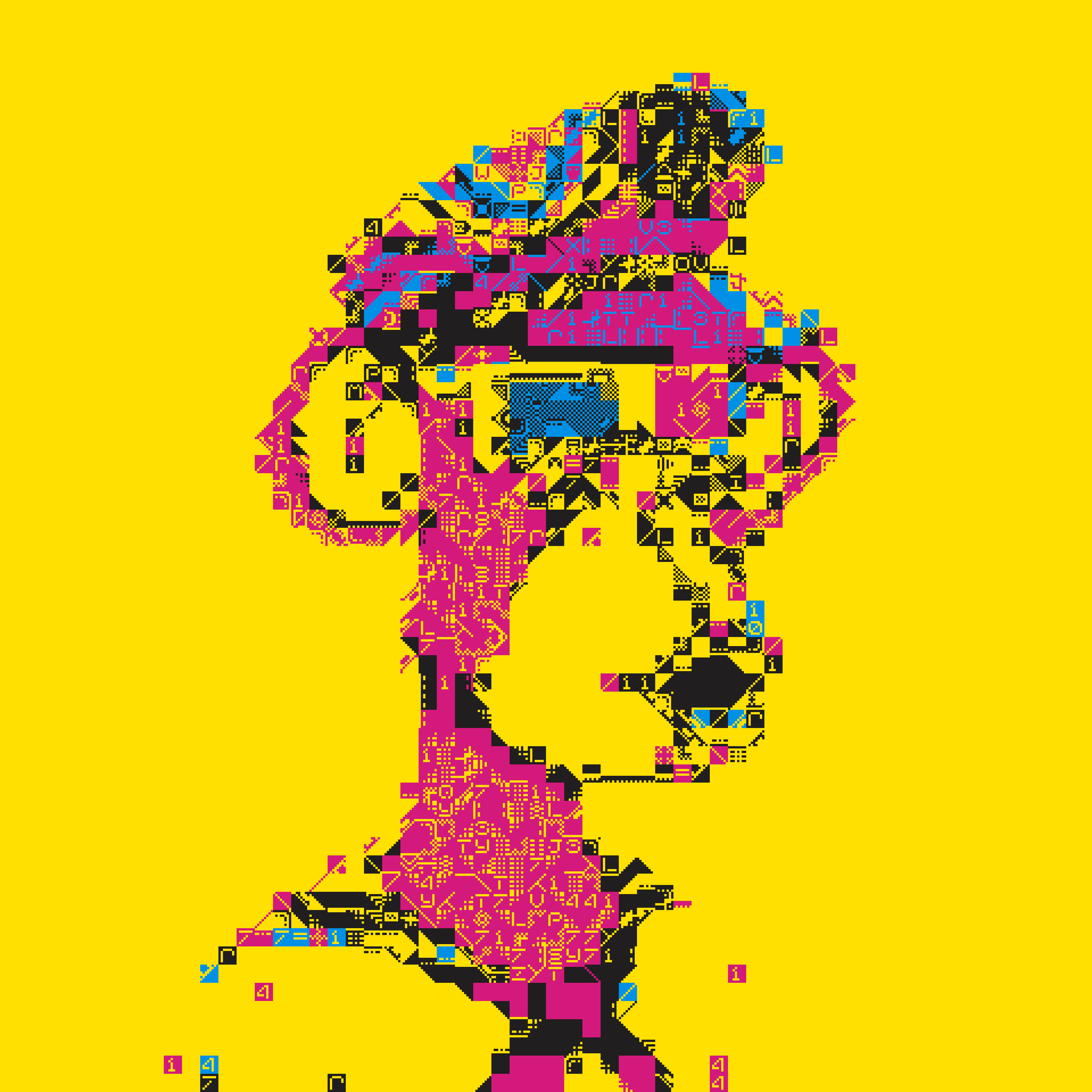 3D CUBIST APES #22