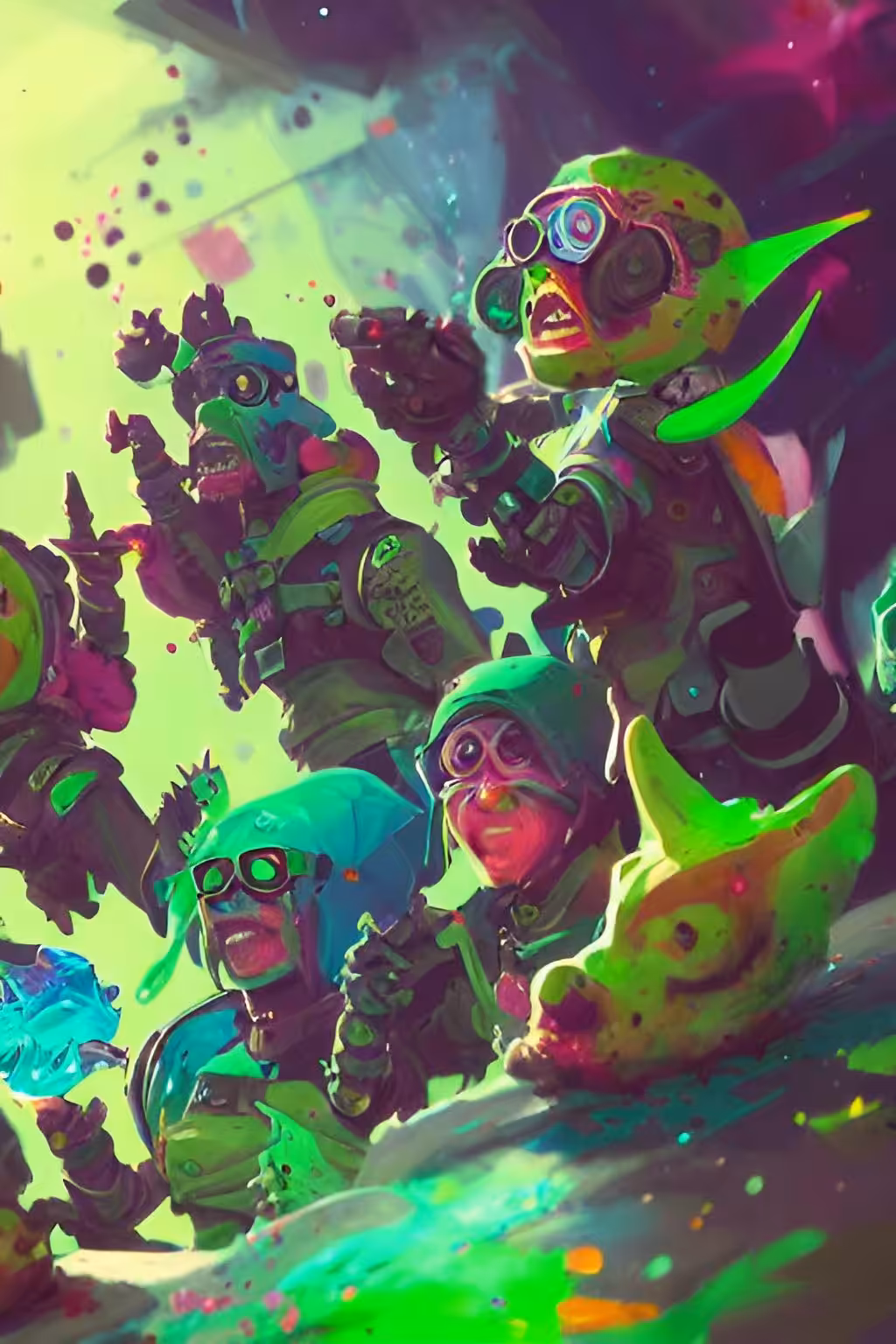 Splatter Punks Green #1