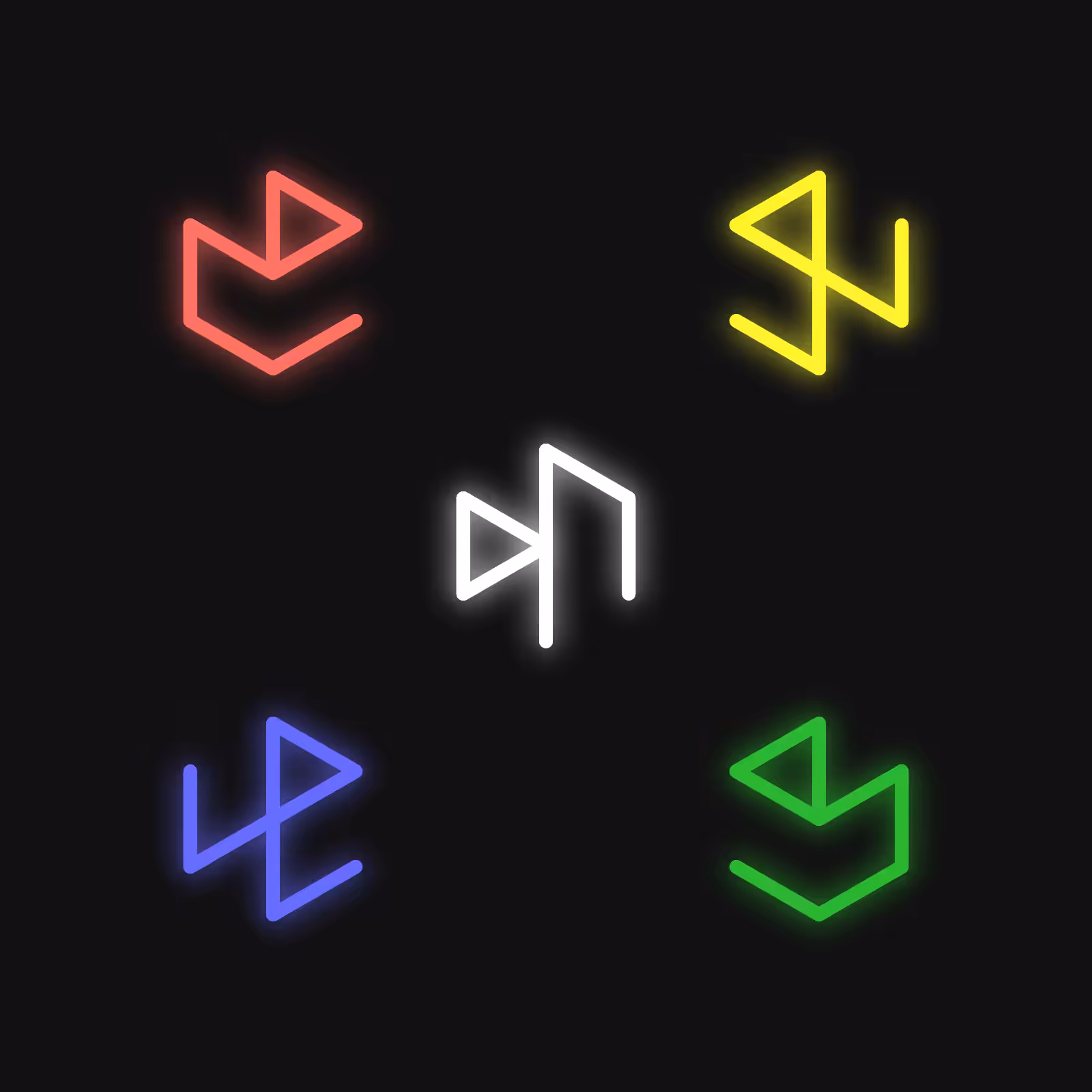 Neon Cubes (Unique variants)