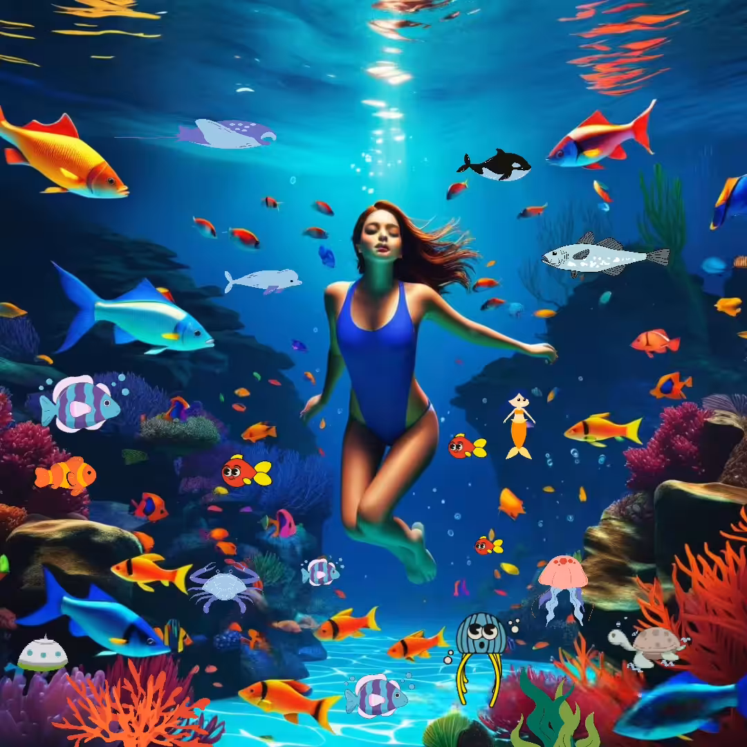  Under the sea 🐬🐙🧜‍♀️🐠
