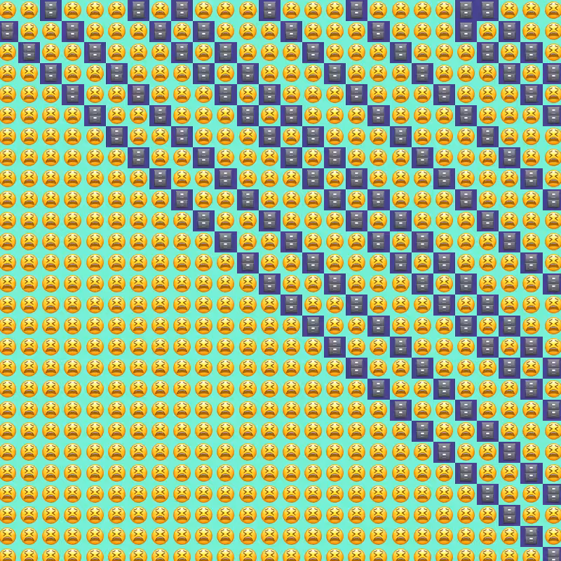 Elementary Cellular Emoji Automata #922