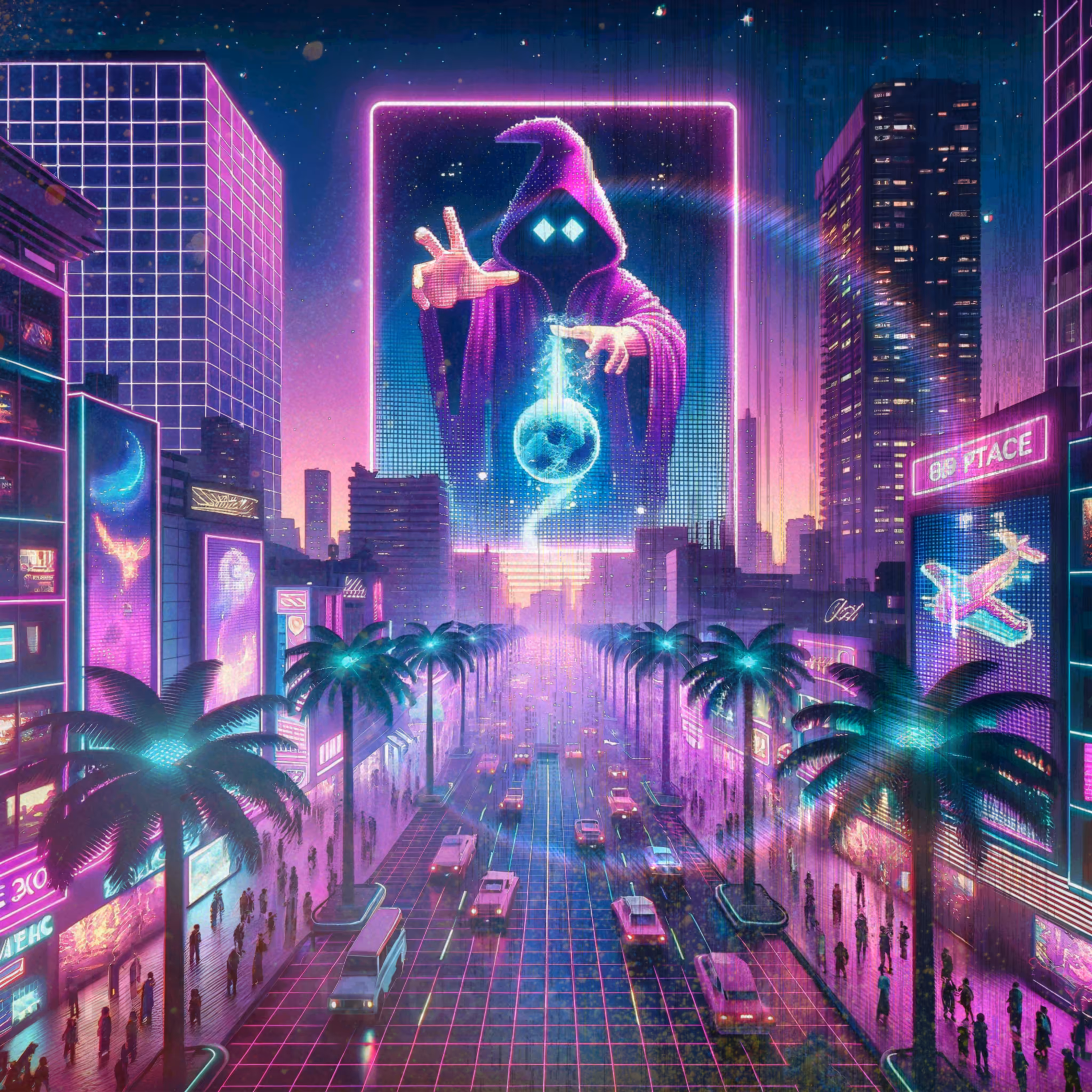 Neon Enchantments of Cyberspace
