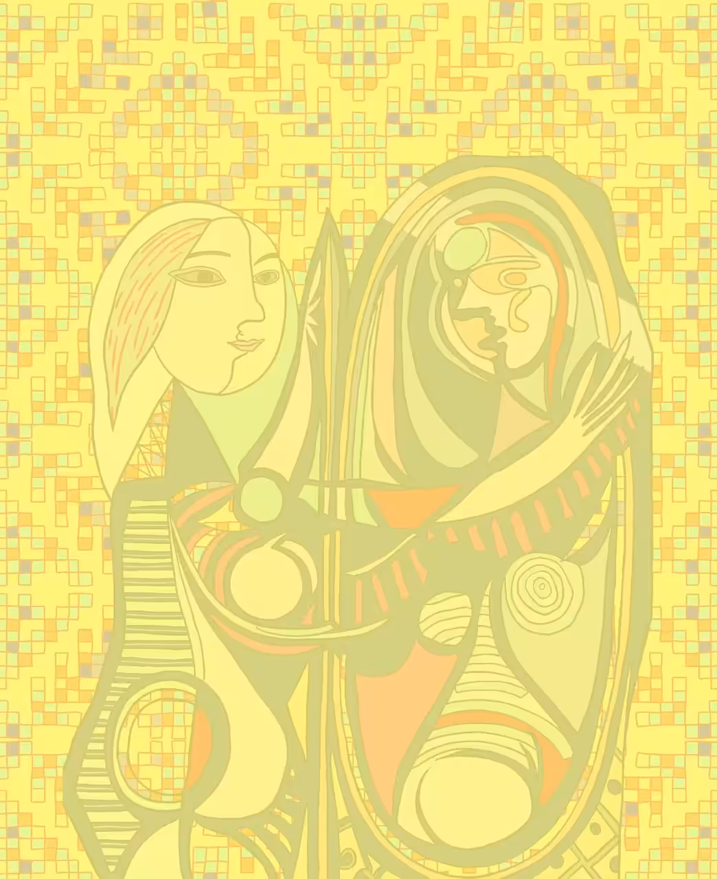 inspiration from “ Girl Before a Mirror “ pablo picasso