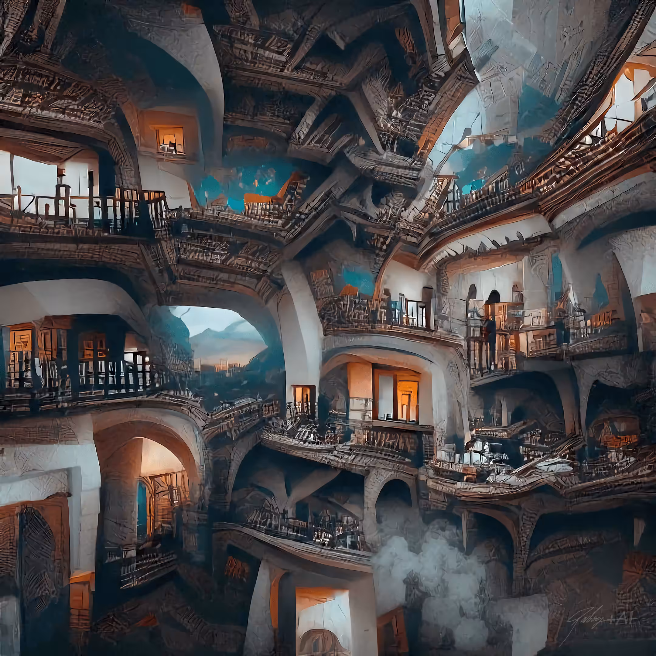 4 dimensional Aztec mansion