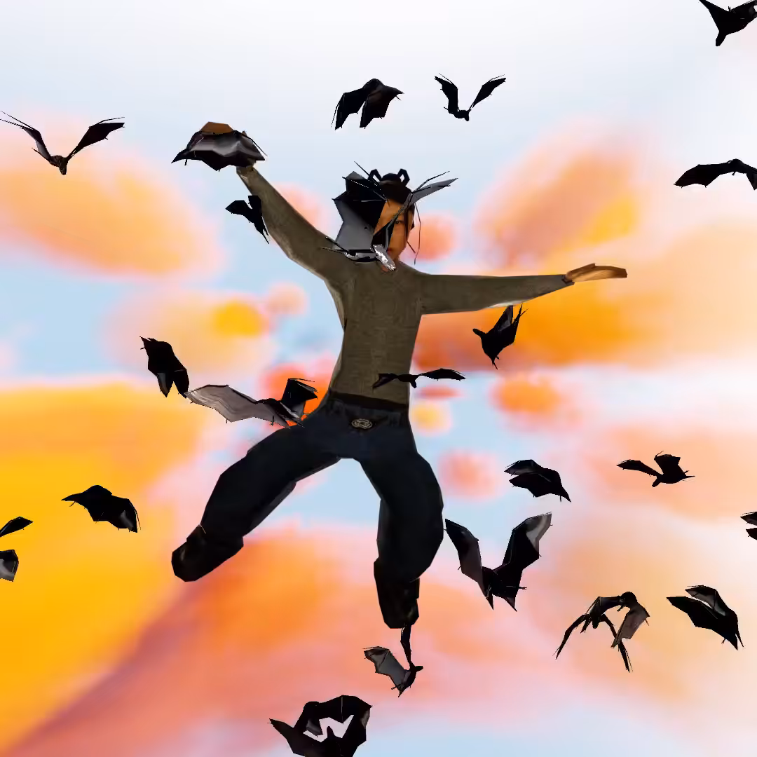 Cloud #28: The Warm Sky Main Character With the Bats.