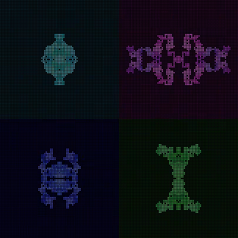 Dither Creatures 2x2 #20