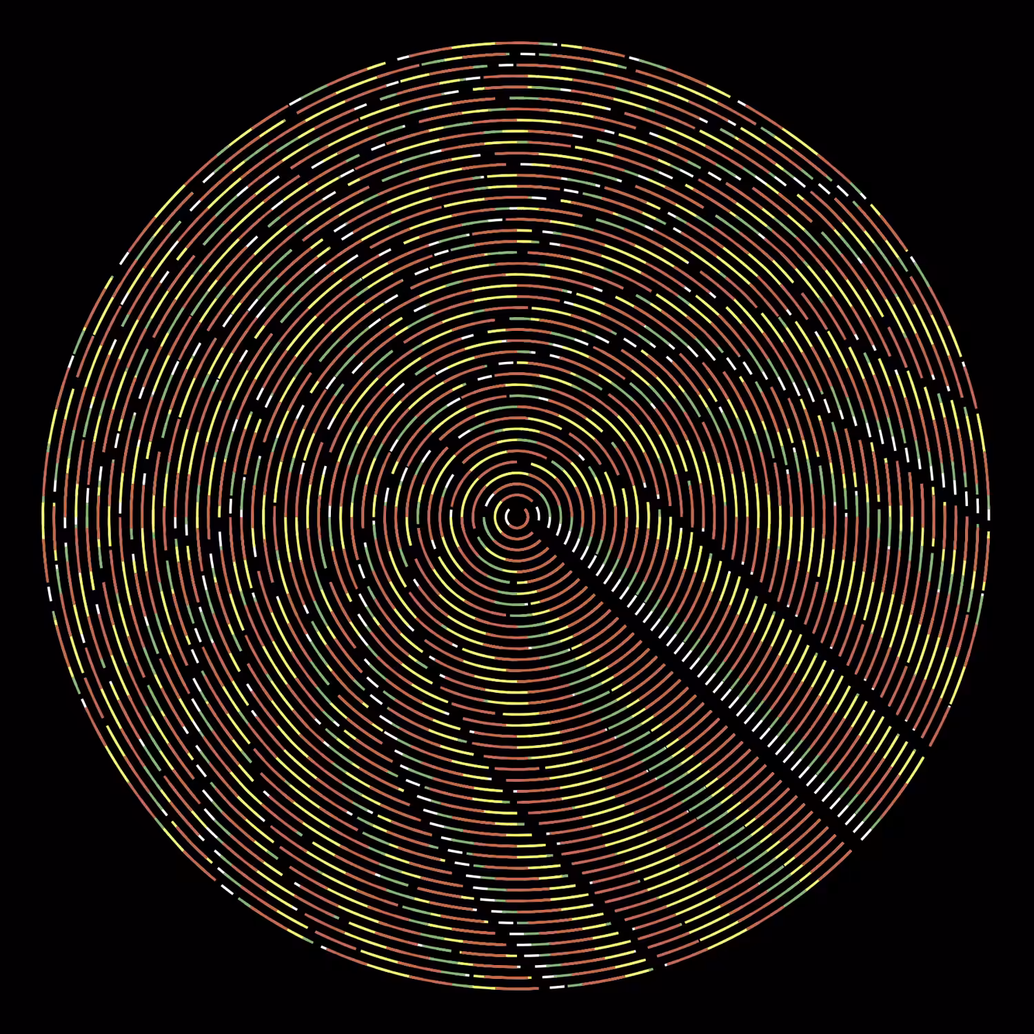 Spin Grid #9 White Green Red Yellow