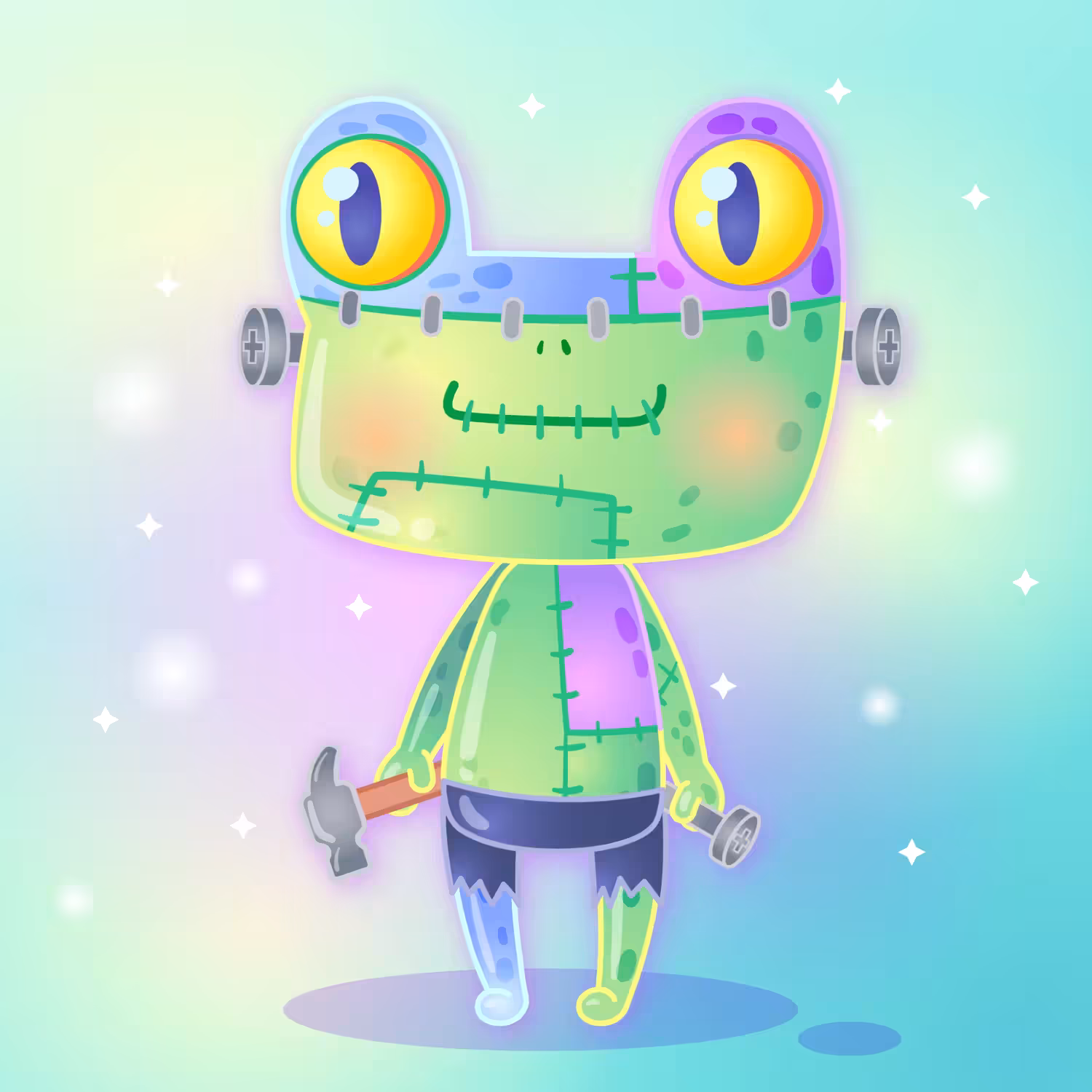 Twinkly Monster Frogs #18