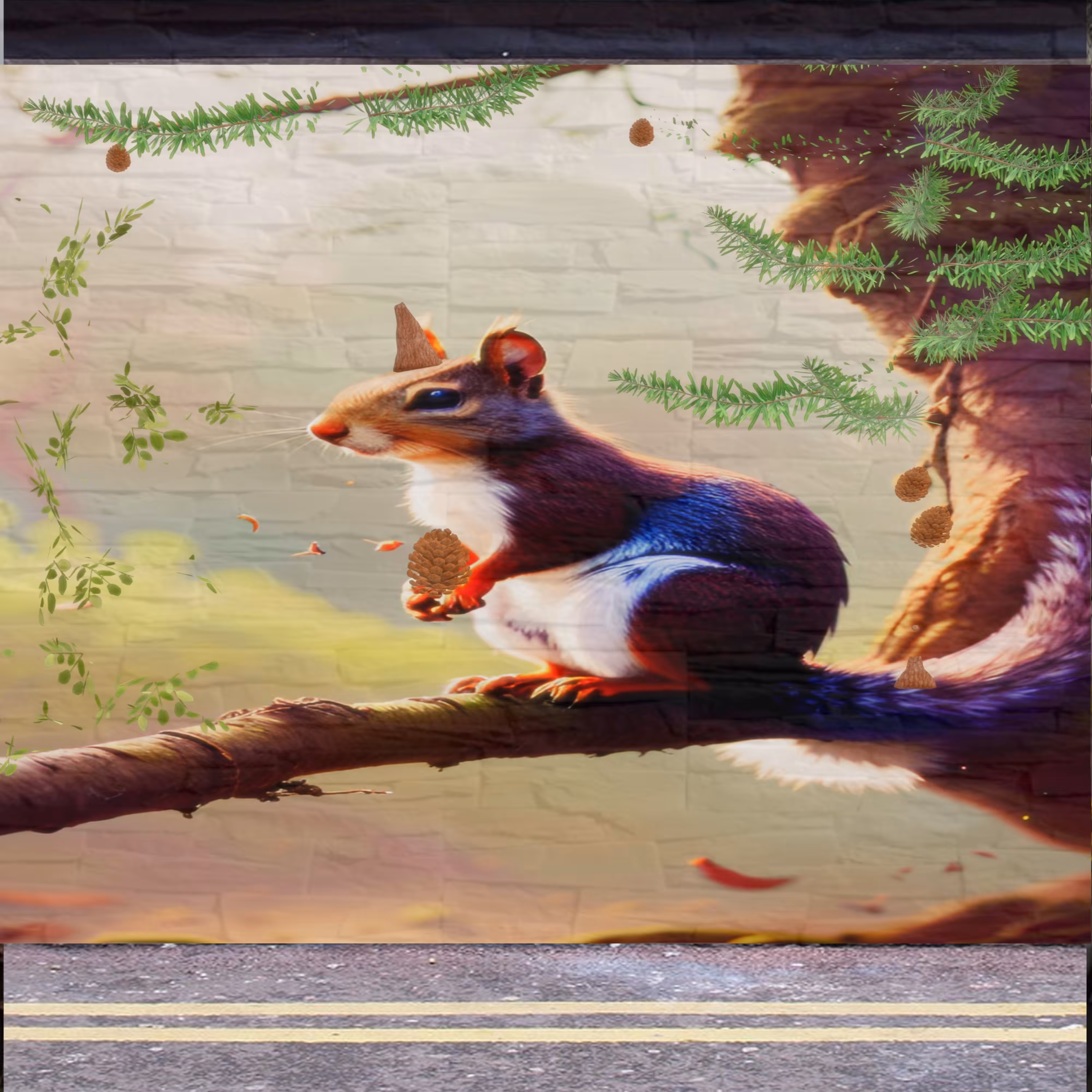 Squirrel where he belongs