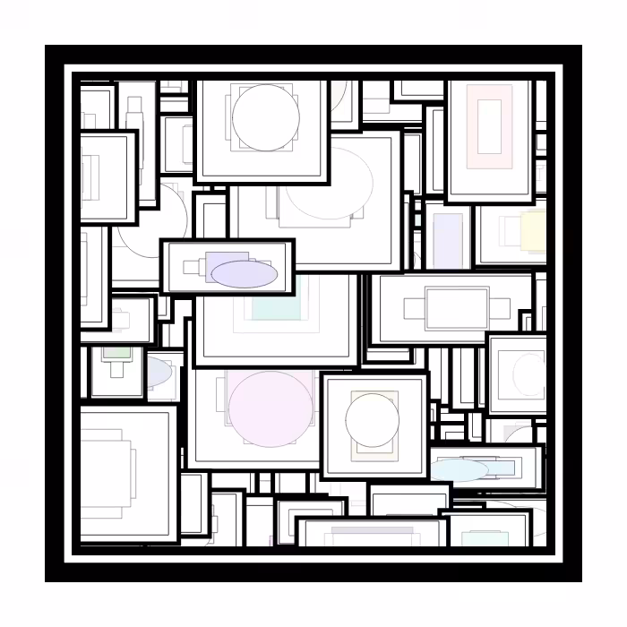 "enclosed in a frame" #21