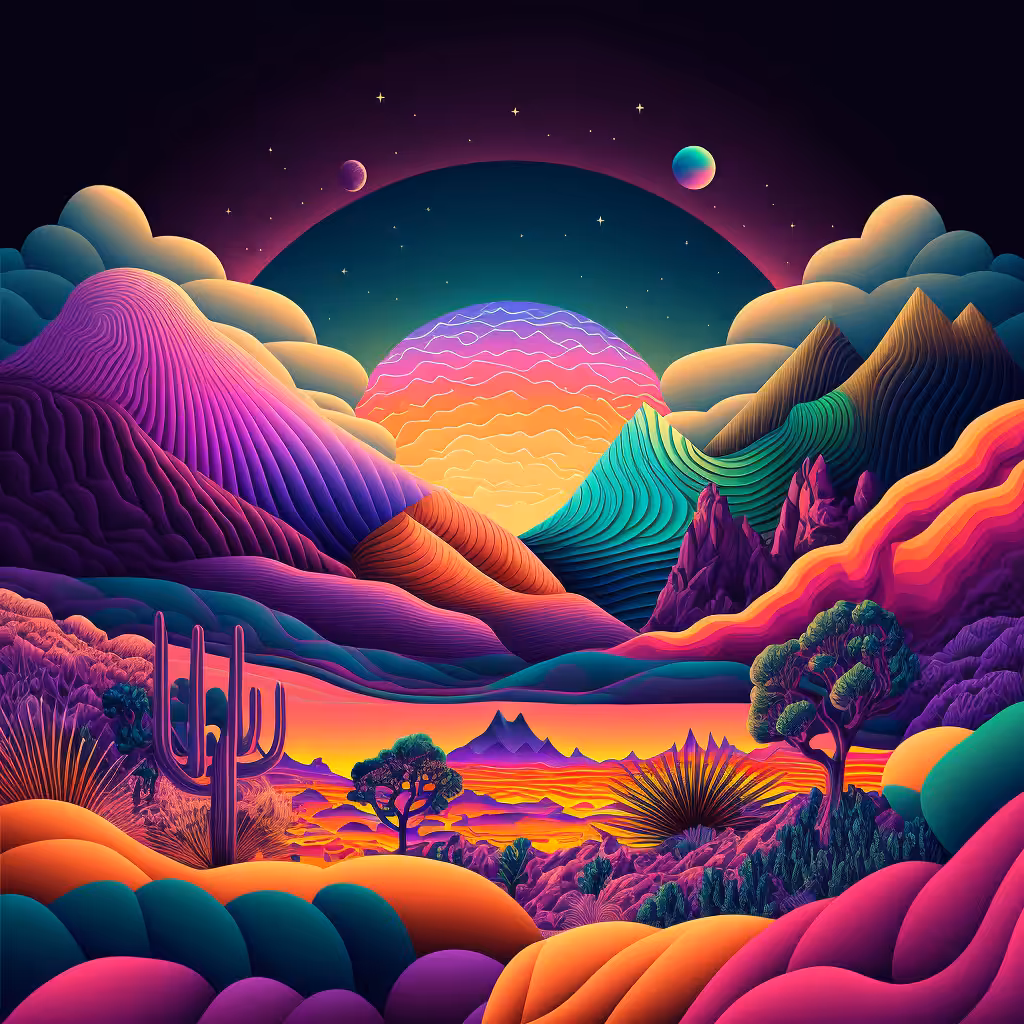 Psychedelic Landscape #15