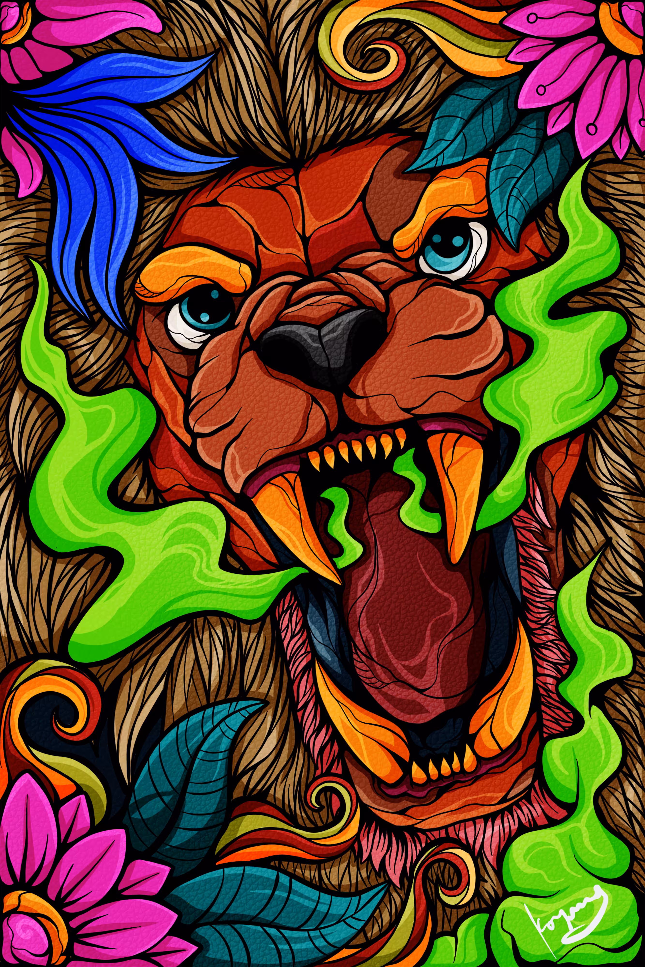 head of a lion