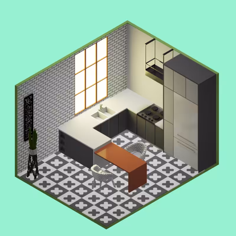Isometric kitchen #37
