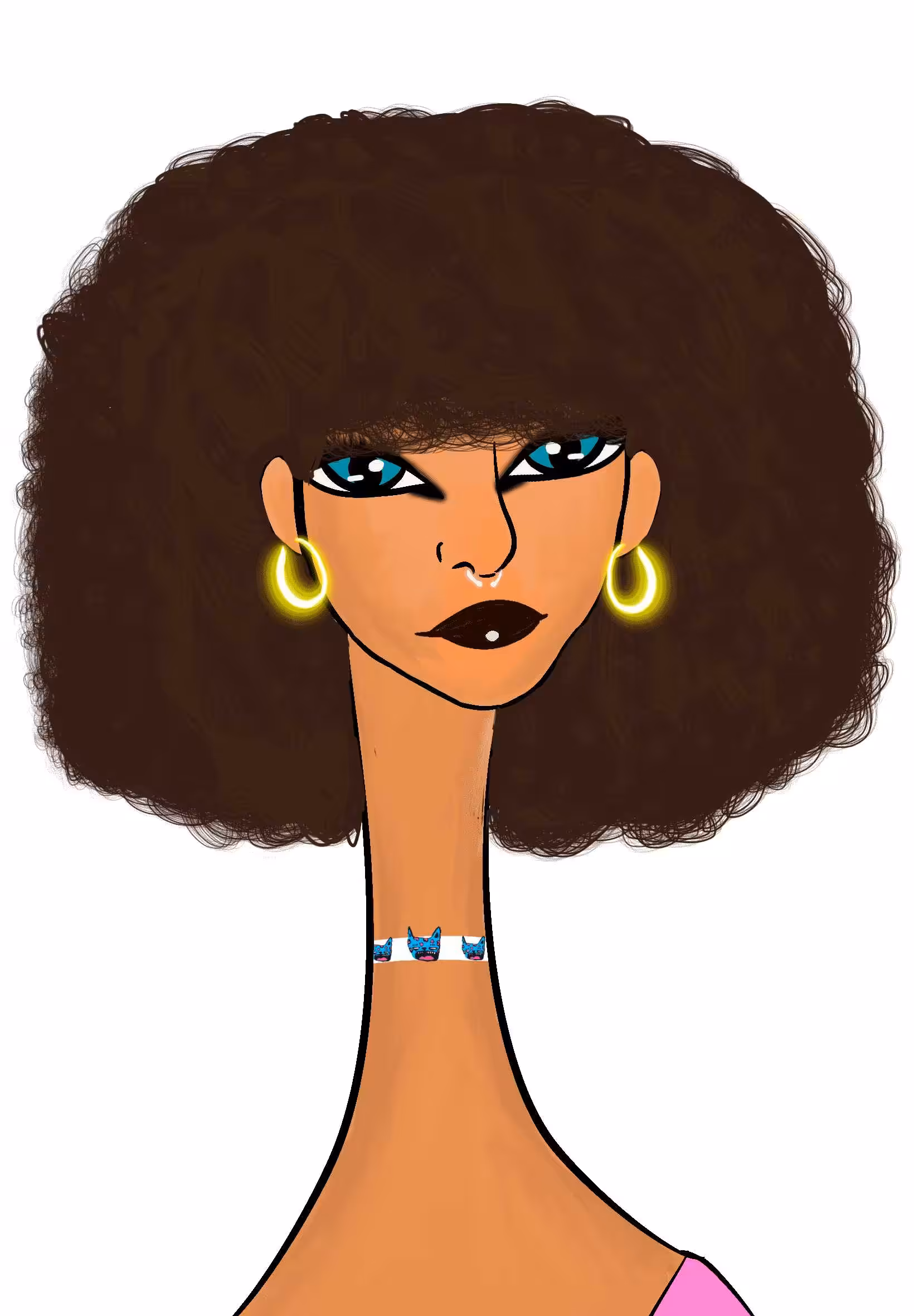 Long Neckie Lady #1229