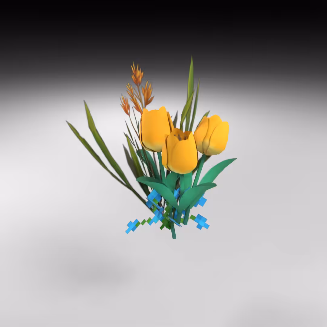 Hand-hacked Bouquet 141