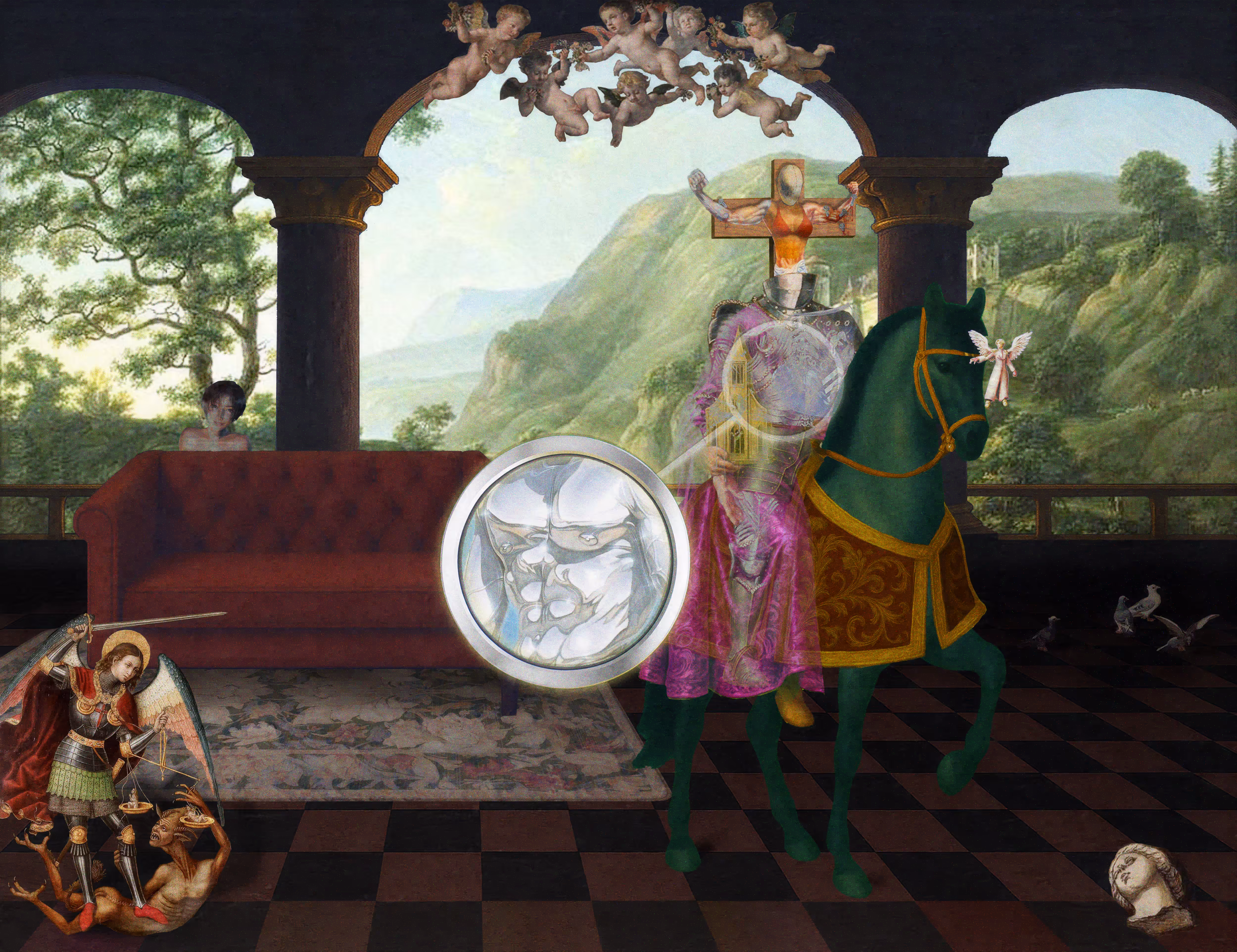 The Pilgrim’s Living Room Crucifixion; Mona Lisa Hyper-Gamble #181