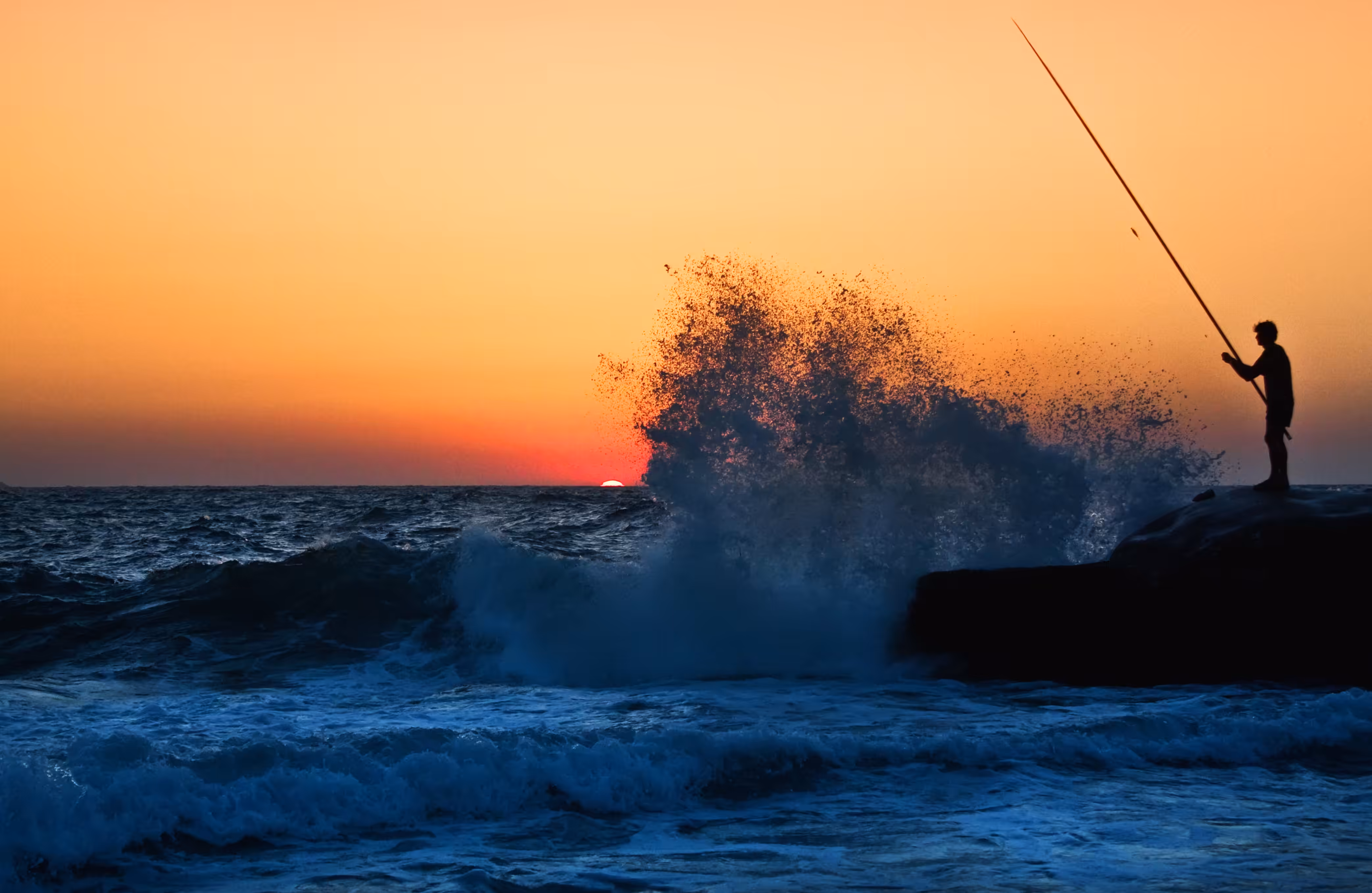 Sunset fishing (Exhibited)