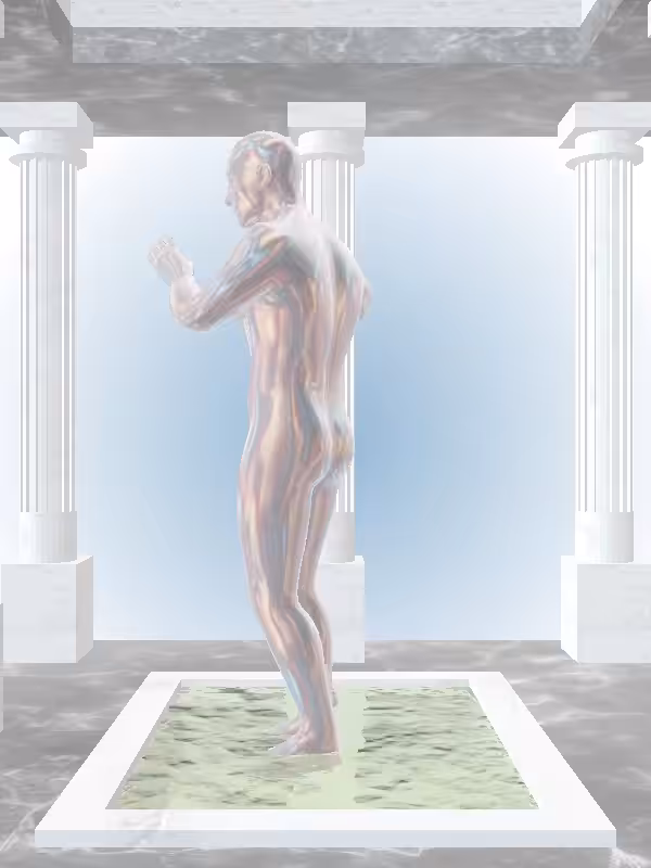 HeavenComputer: The Robotic Holographic Glow Man #5267