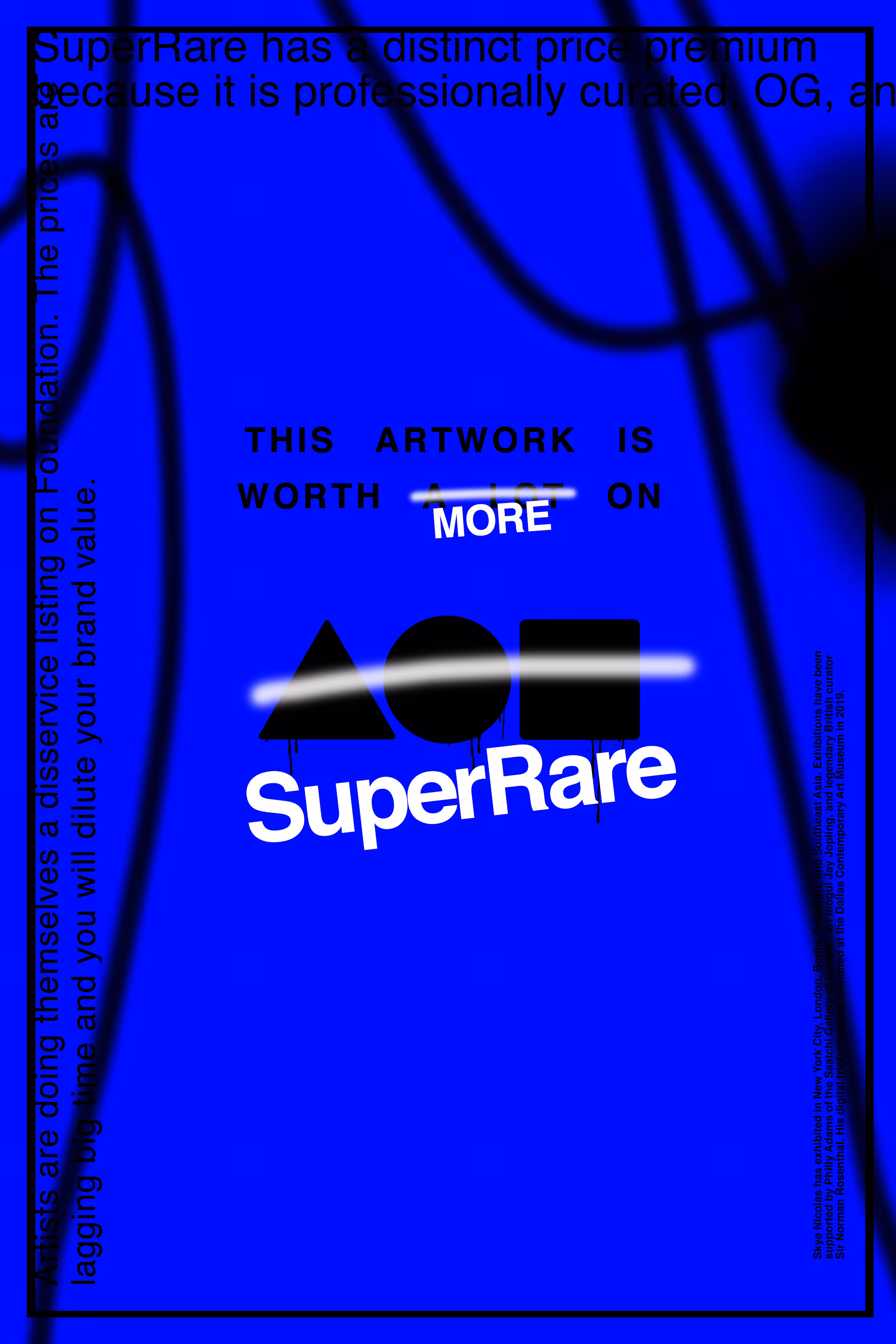 THIS ARTWORK IS WORTH MORE ON SUPERRARE [RGB/BLUE VARIANT EDITION]