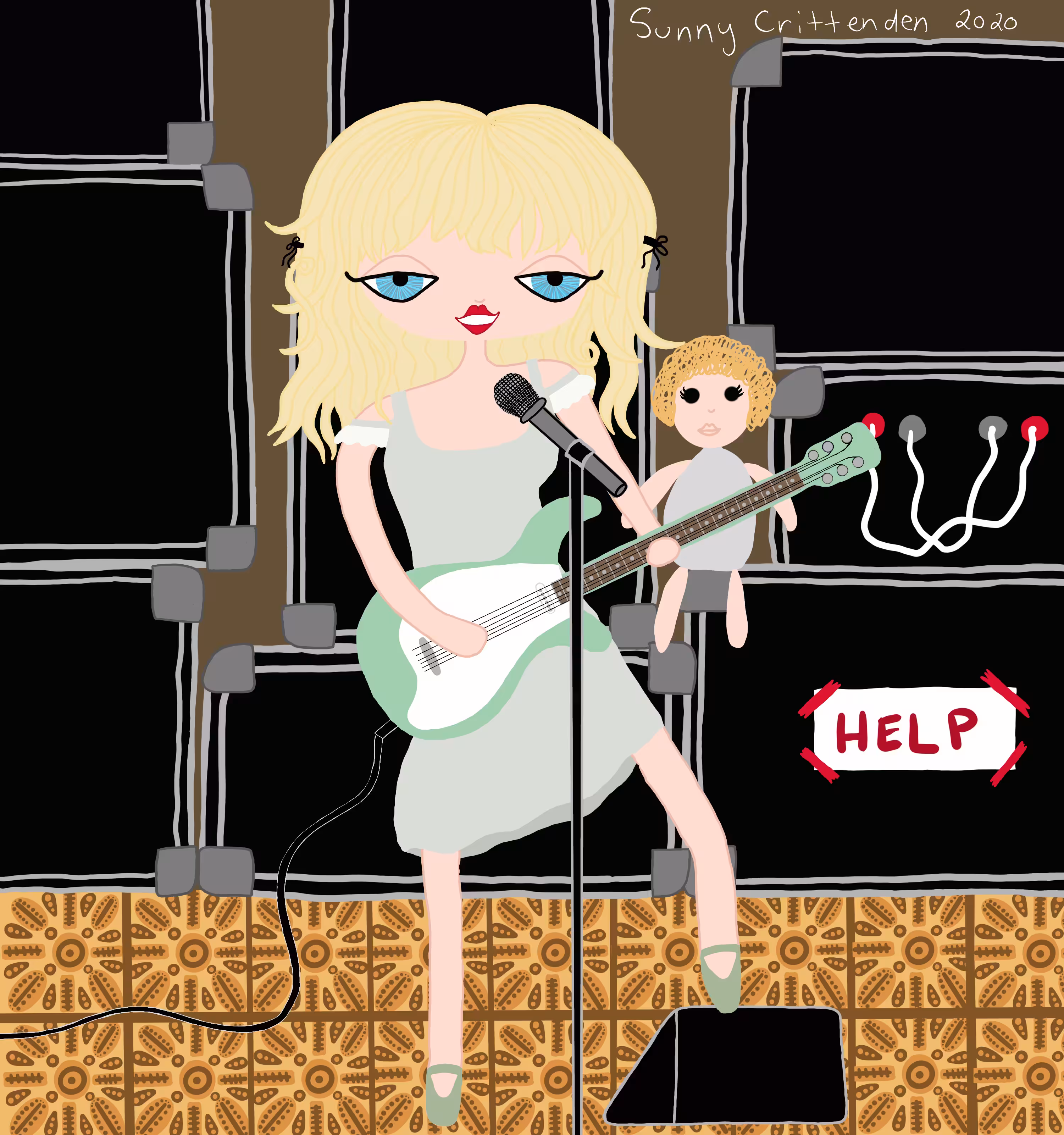 "Courtney Love" by Sunny Crittenden (digital, 2020)