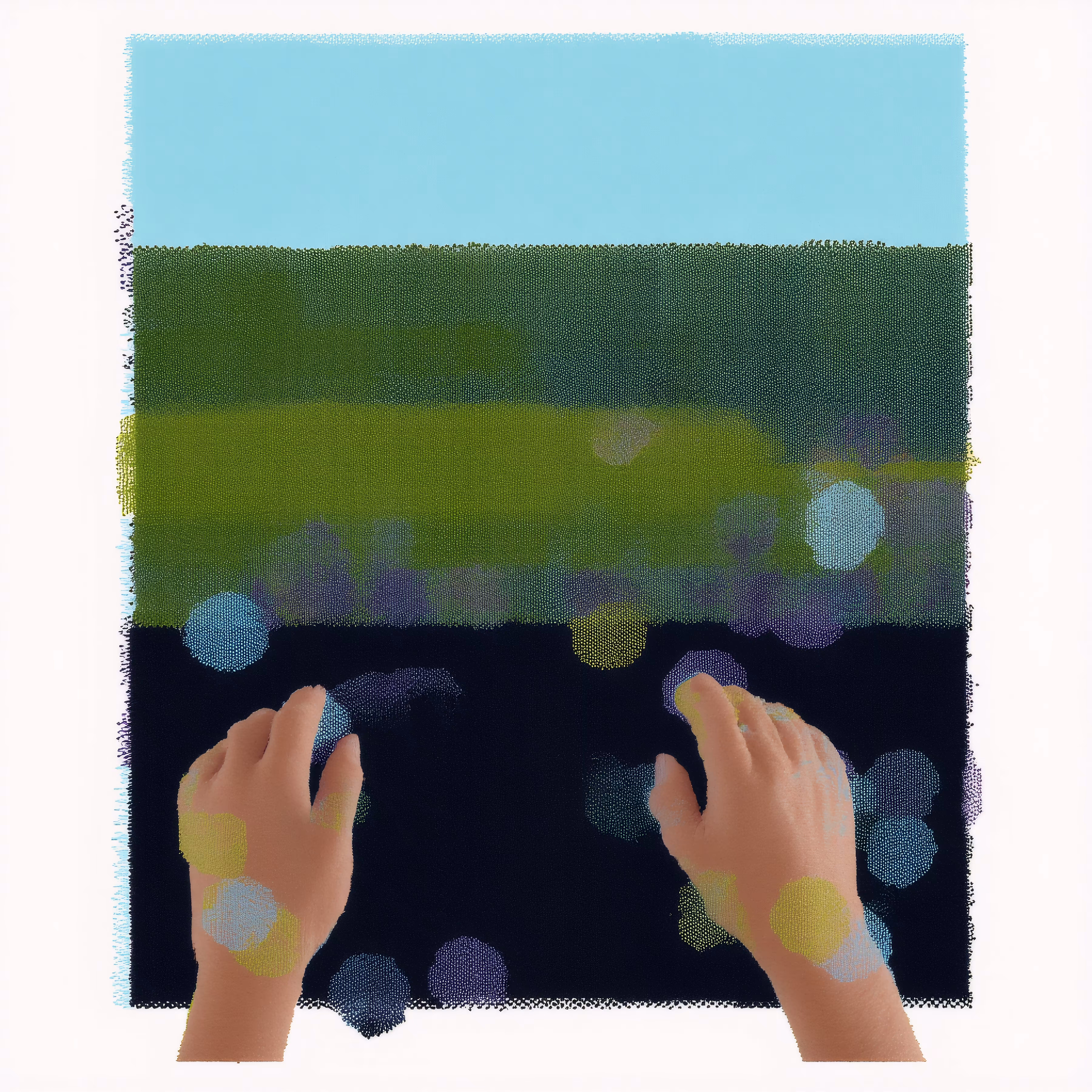 Touching Mesh Painting