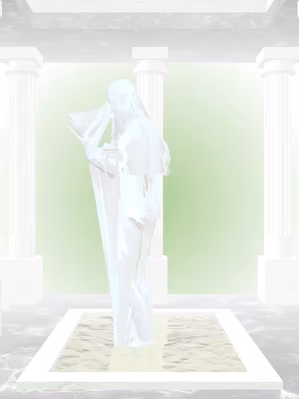 HeavenComputer: The Robotic Light Blue Woman #2232