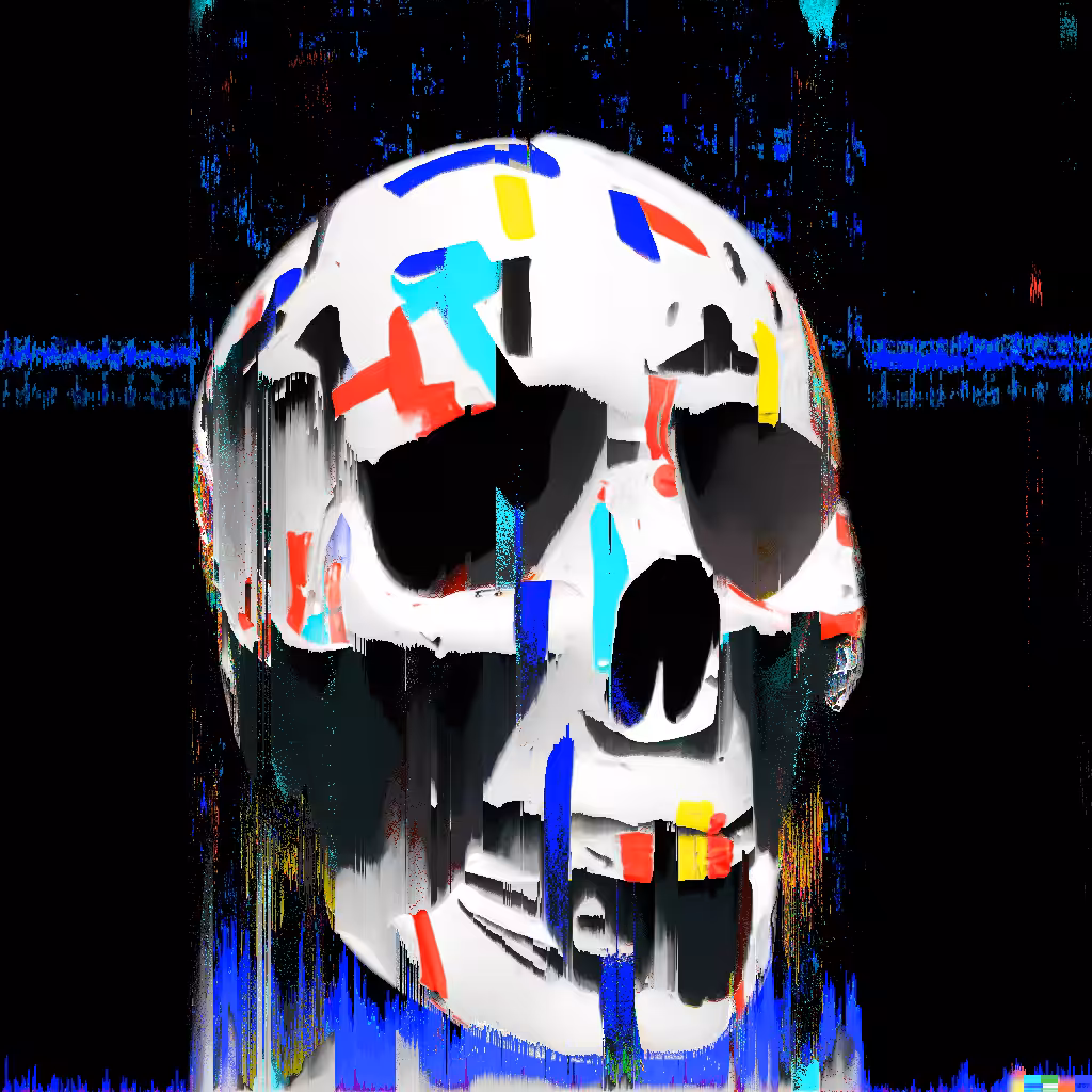 FAKE BASQUIAT SKULL #2