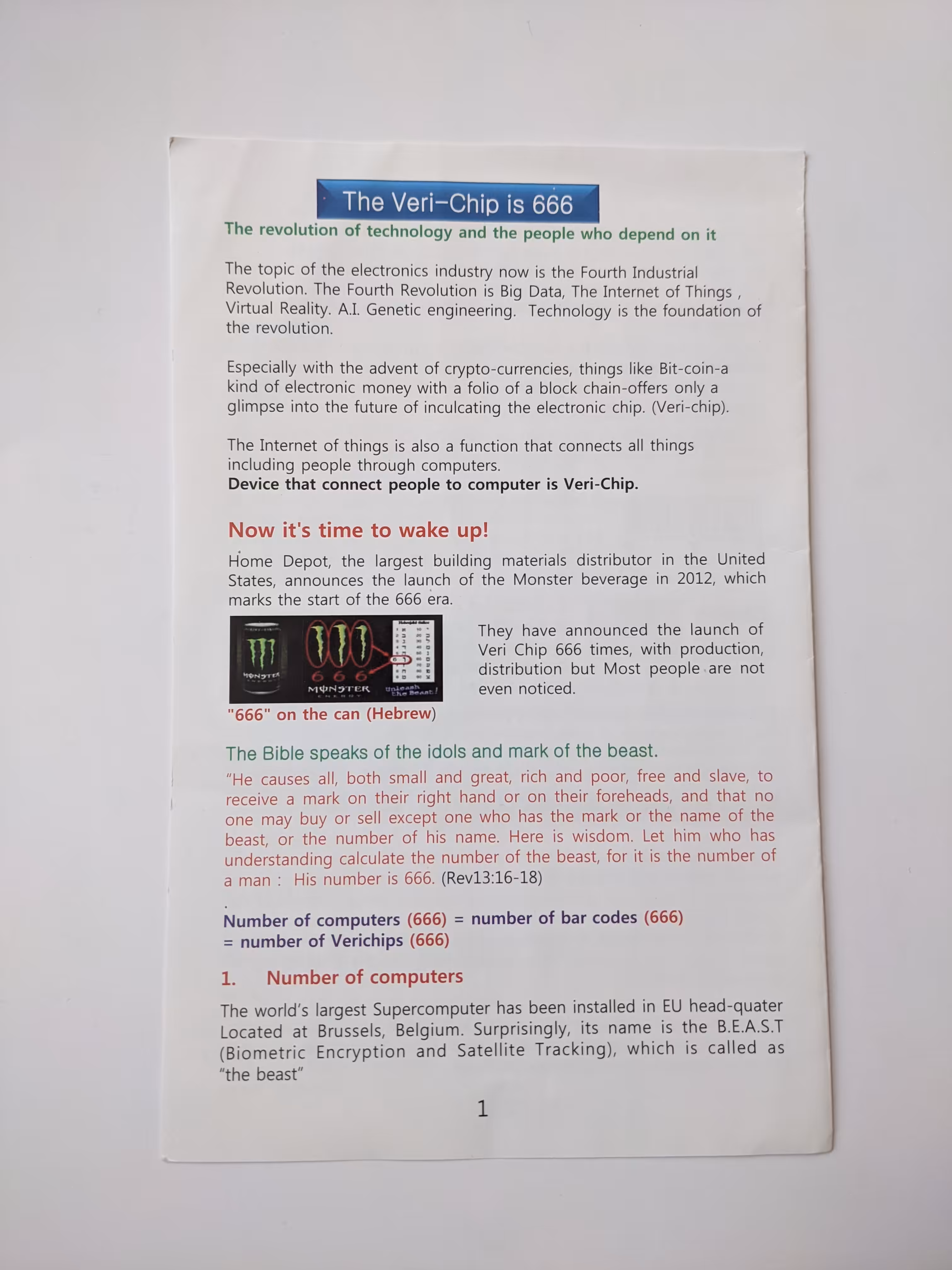 The Veri-Chip is 666