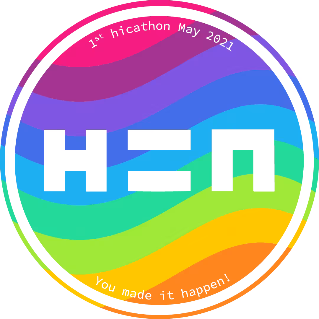 1st hicathon official participation badge