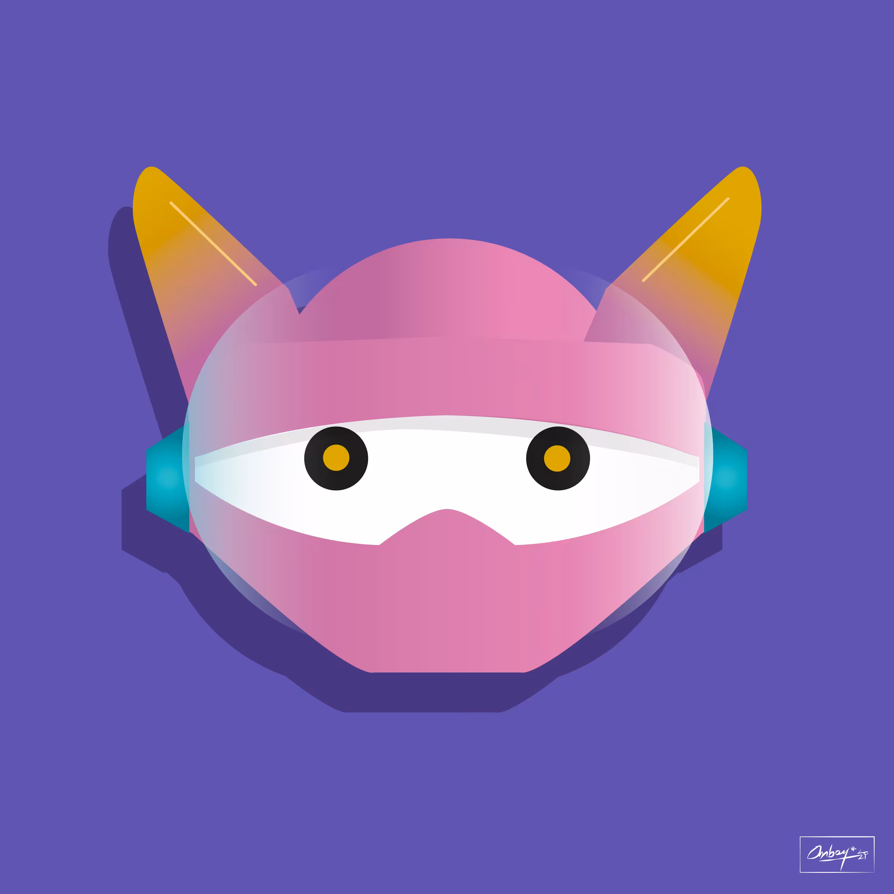 THE PINK ROBOT MASK