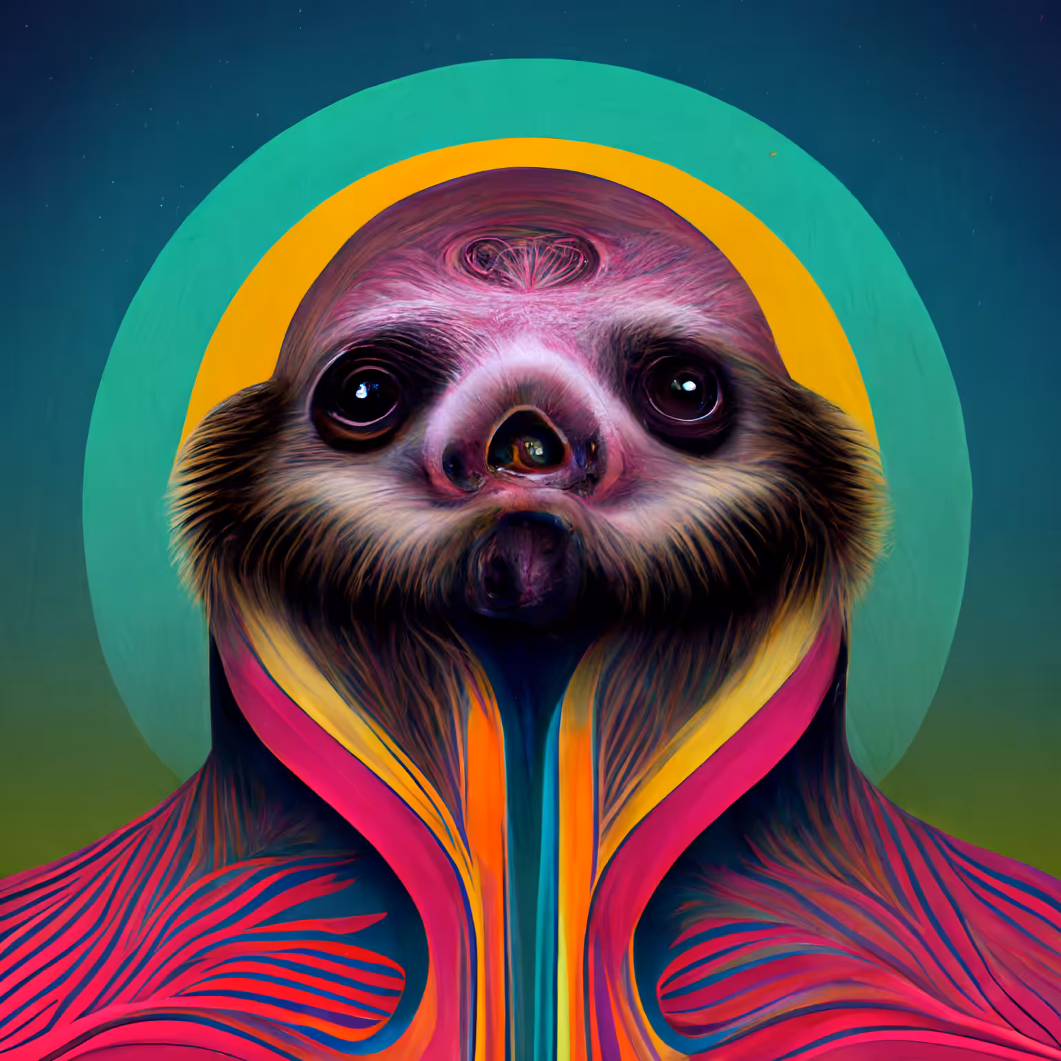 Psychedelic Sloth 42